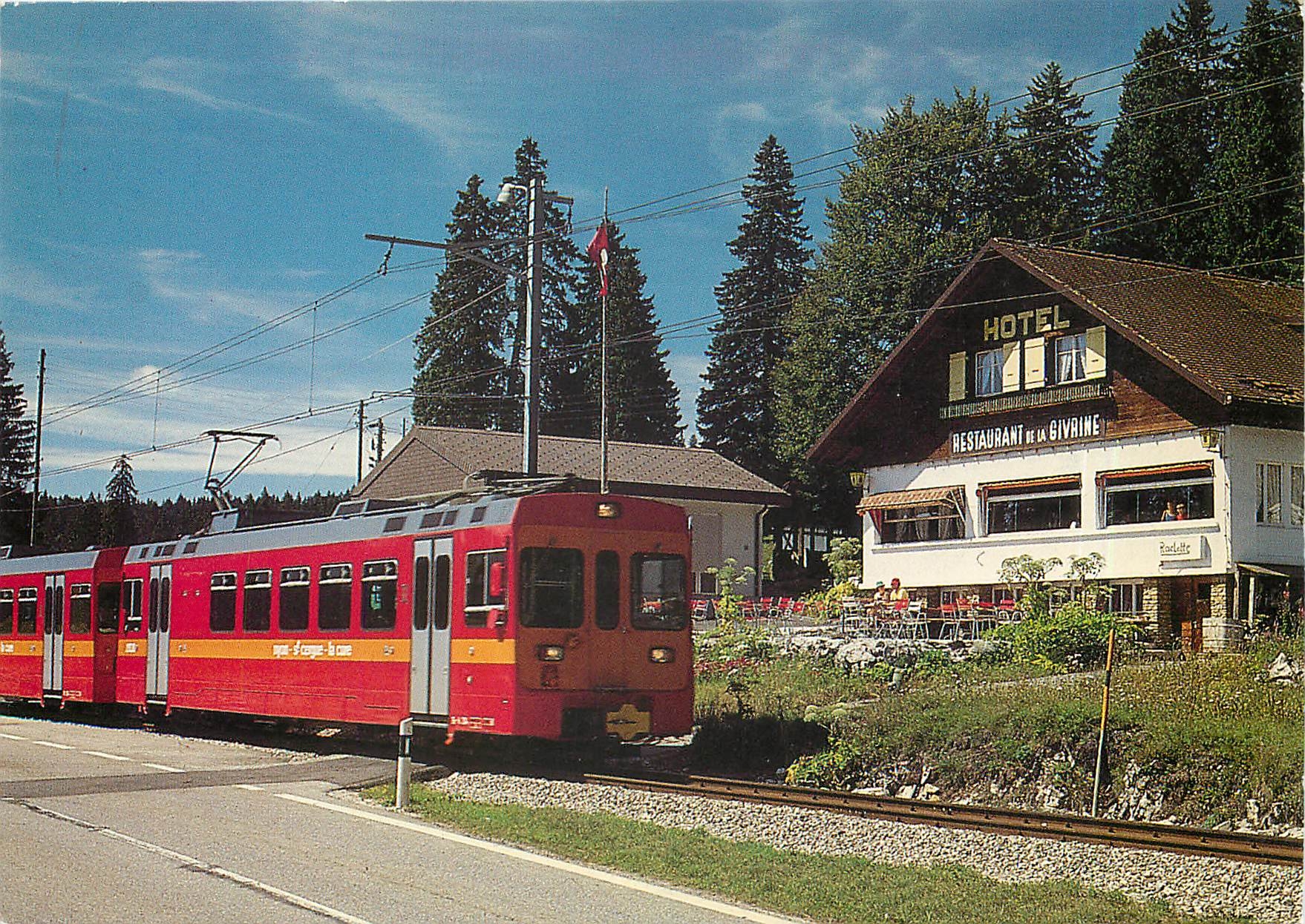 CPM St Cergue La Givrine Train Nyon St Cergue La Cure