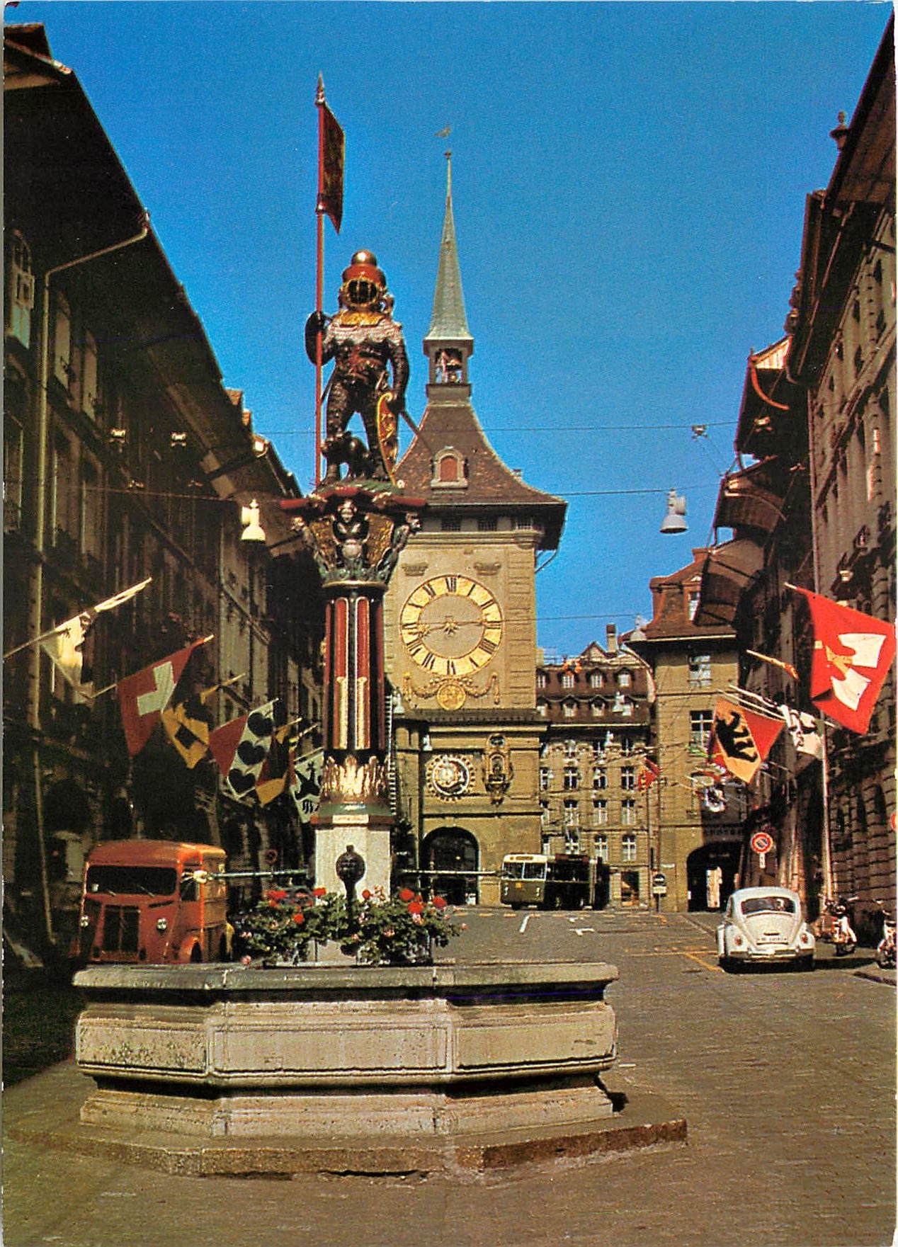 CPM Zahringer fountain and Zeitglocken tower