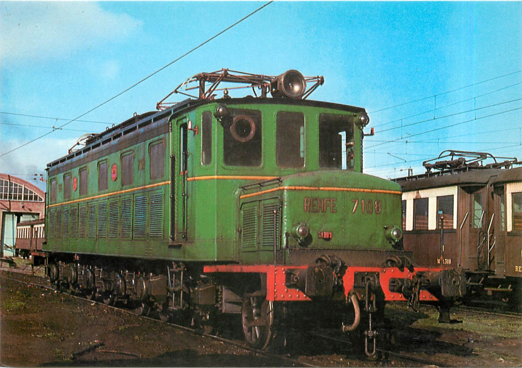 CPM Locomotiva electrica 7108 Serie 7101 7125