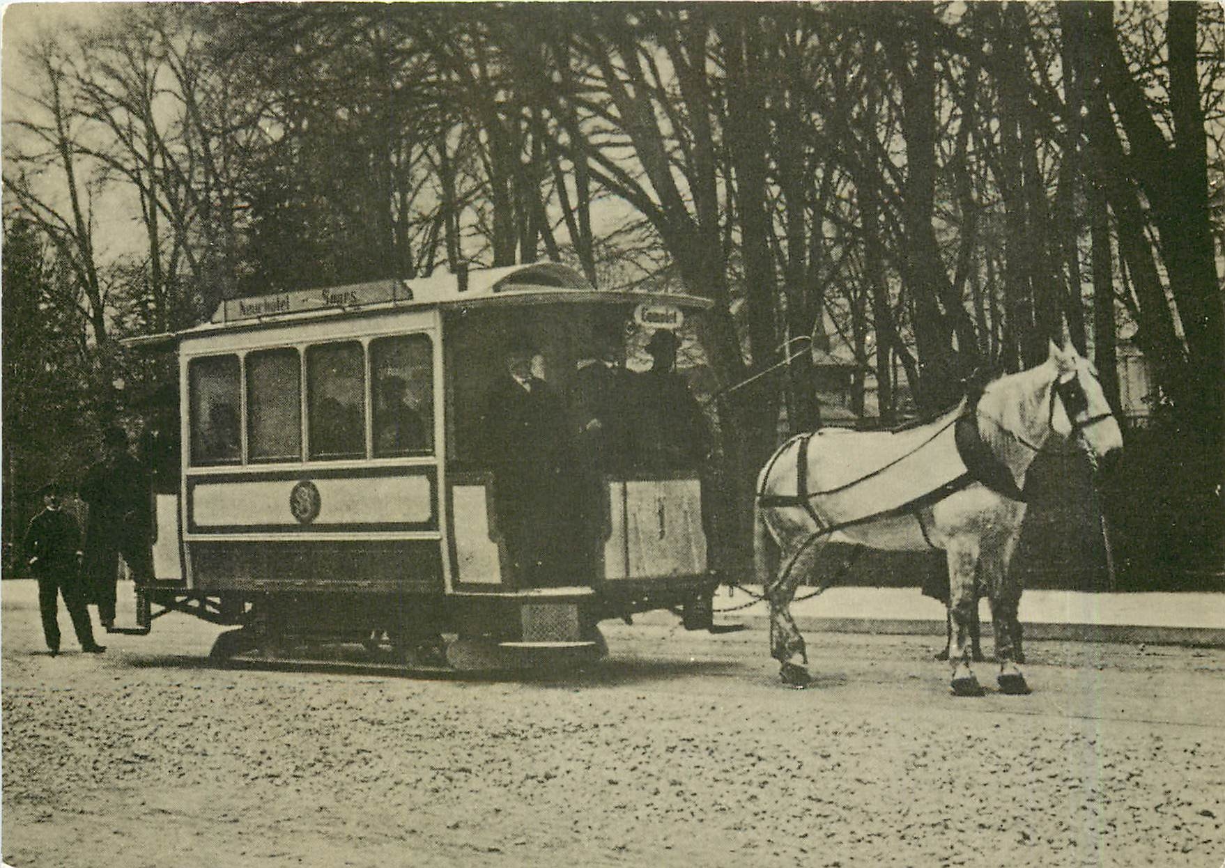 CPM Neuchatel Tram a cheval Neuchatel St Blaise