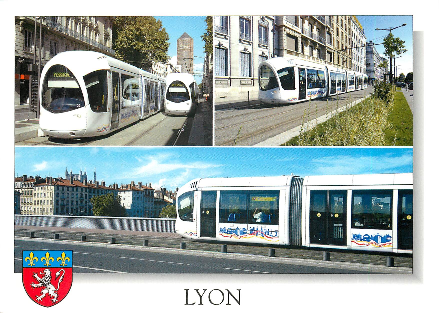 CPM Lyon Rhone Le Tramway 