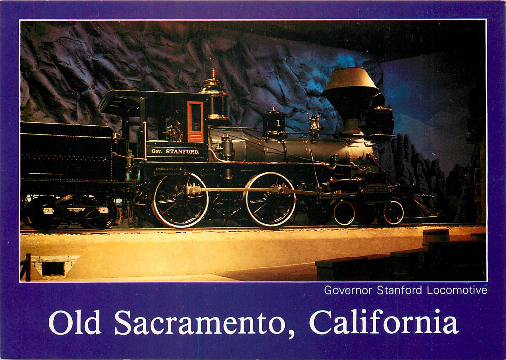 CPM Old Sacramento California Governor Stanford Locomotive 