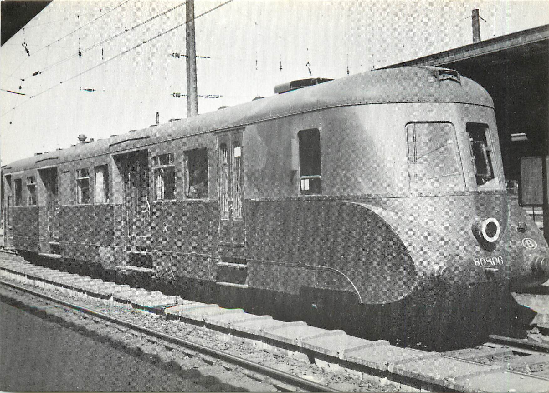 CPM SNCB Bruxelles Autorail Type 608