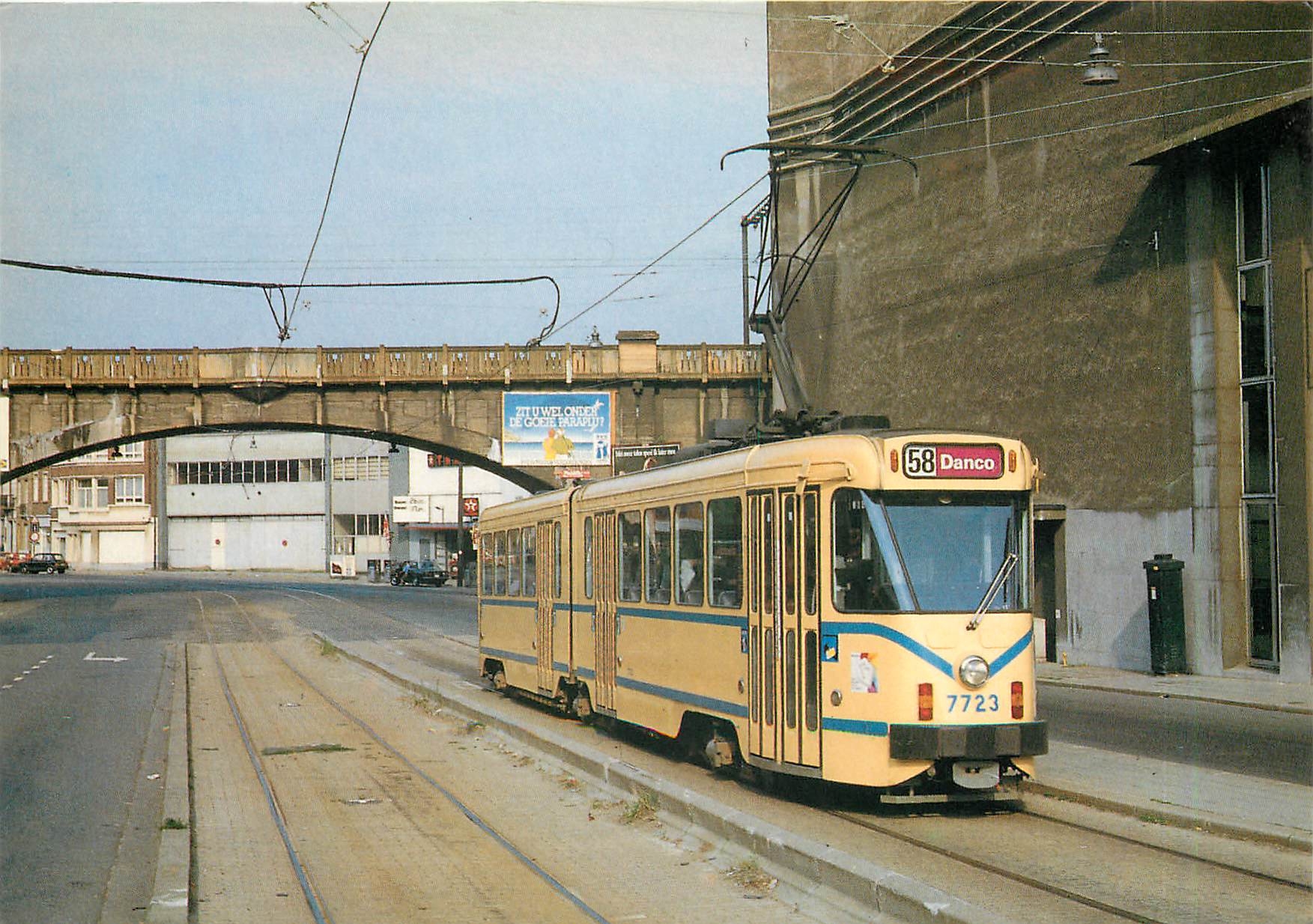 CPM Motrice 7728 au Pont de Luttre