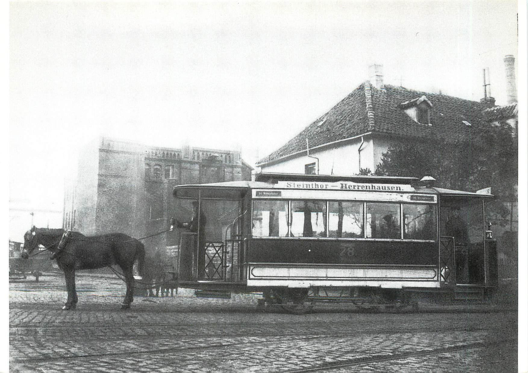 CPM Strasenbahn Hannover Pferdeomnibus 
