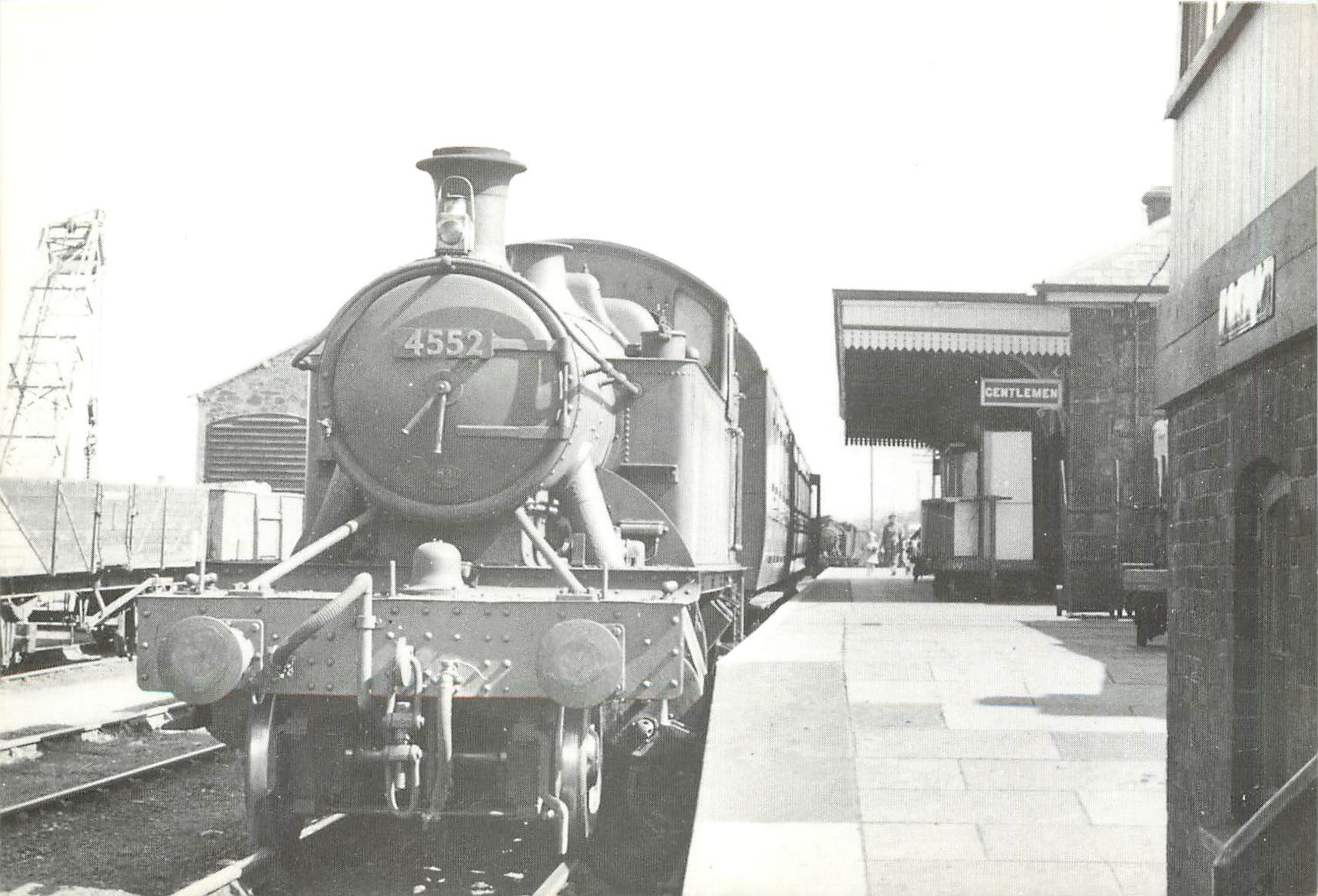 CPM Engins no 4552 with a train from Gwinear Road at Helston 
