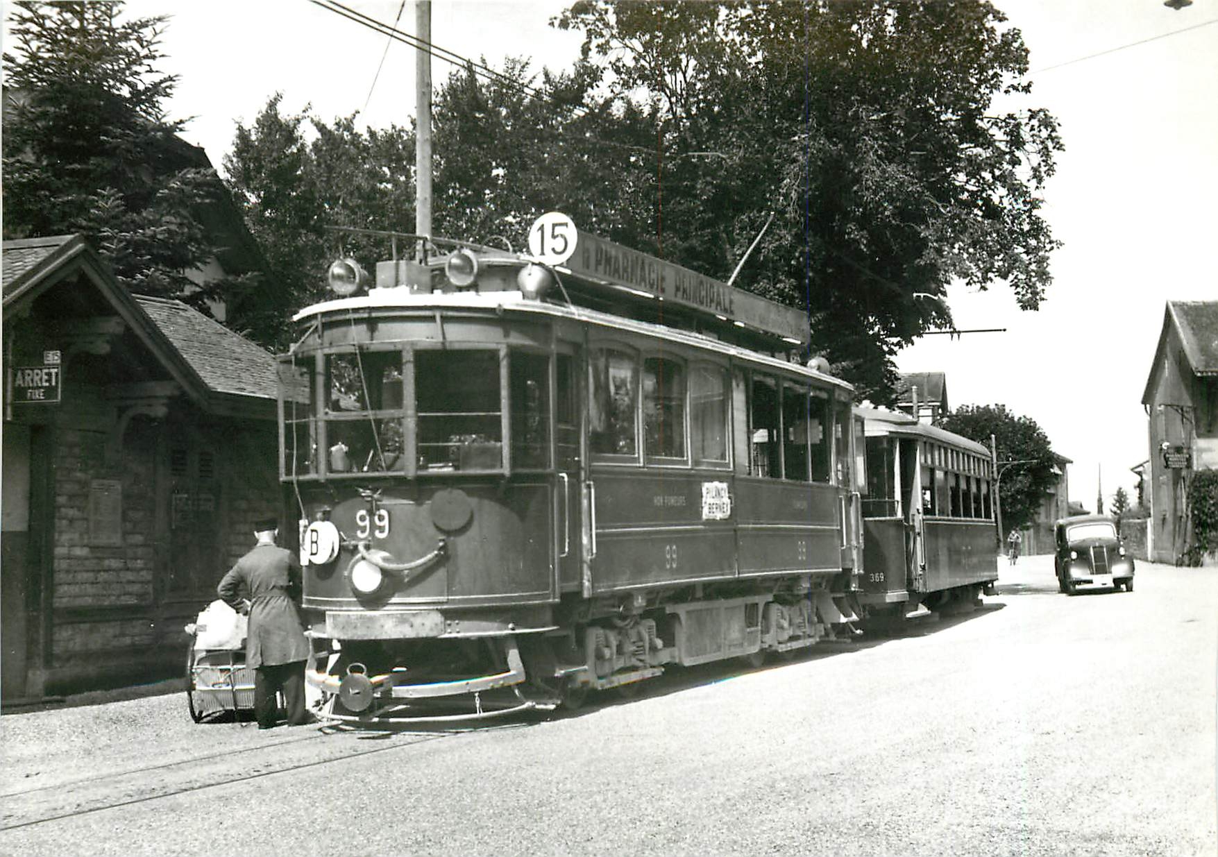 CPM Ancienne ligne de Chancy a Bernex Lausanne