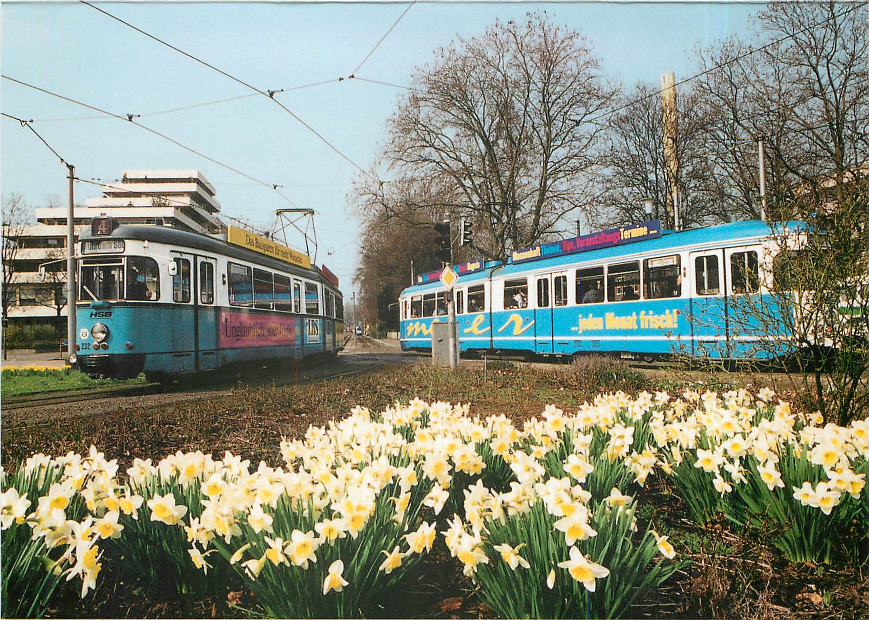 CPM Tramcars 232 and 241 able to change directions 