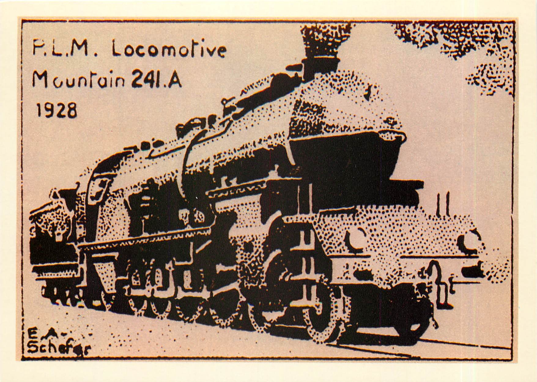 CPM PLM Locomotive Mountain 241 A Schefer