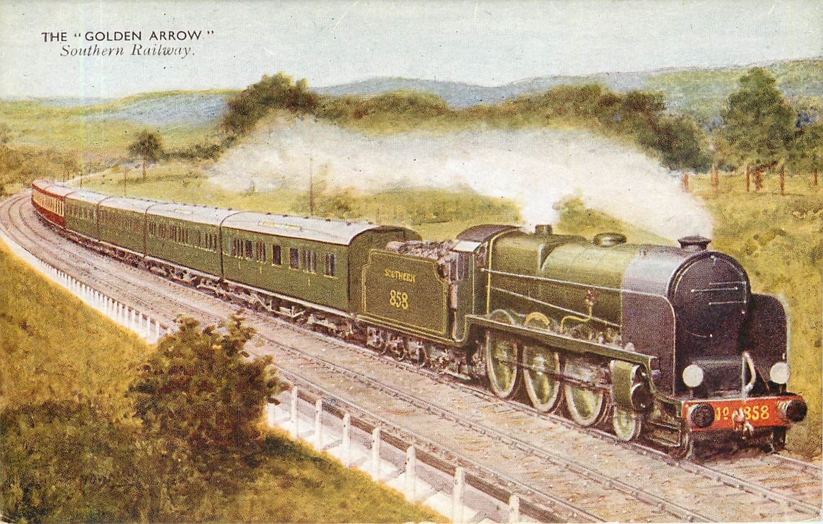 CPM The Golden Arrow Soutehern Railway 