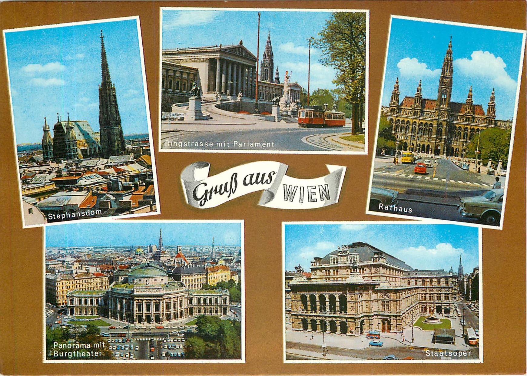 CPM Gruss aus Wien Tramway