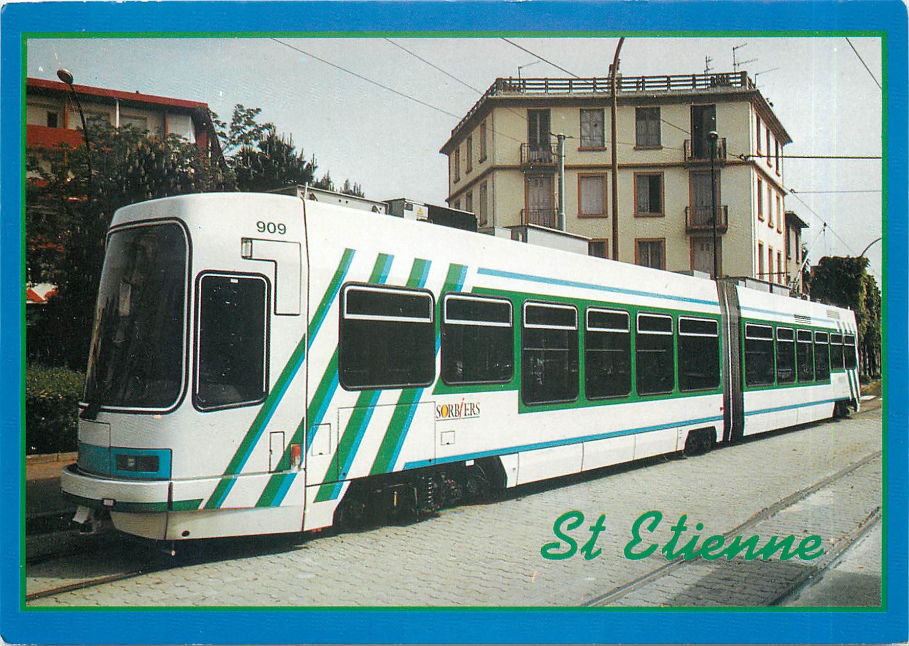 CPM St Etienne Loire Le Tramway 