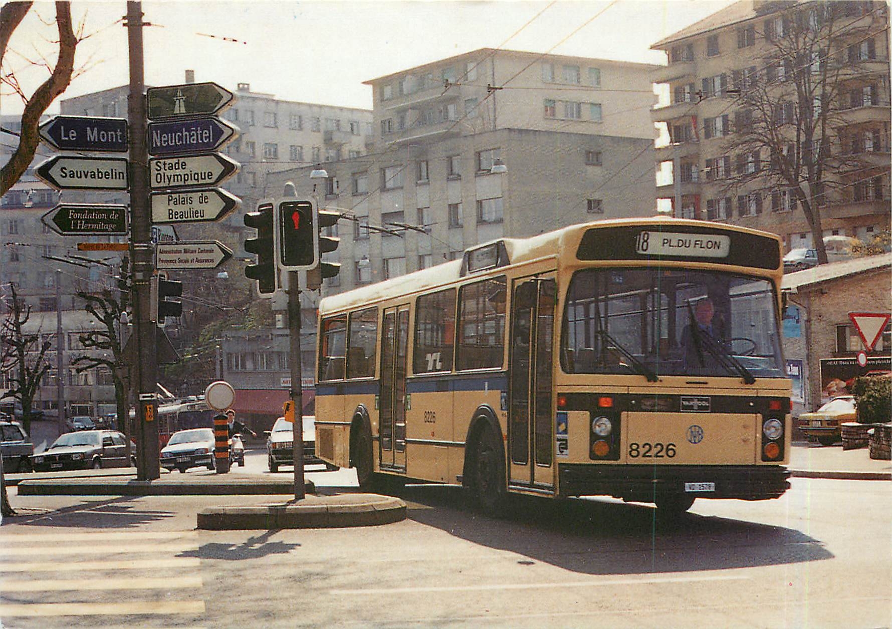 CPM Lausanne Switzerland Man Vool Bus 8226