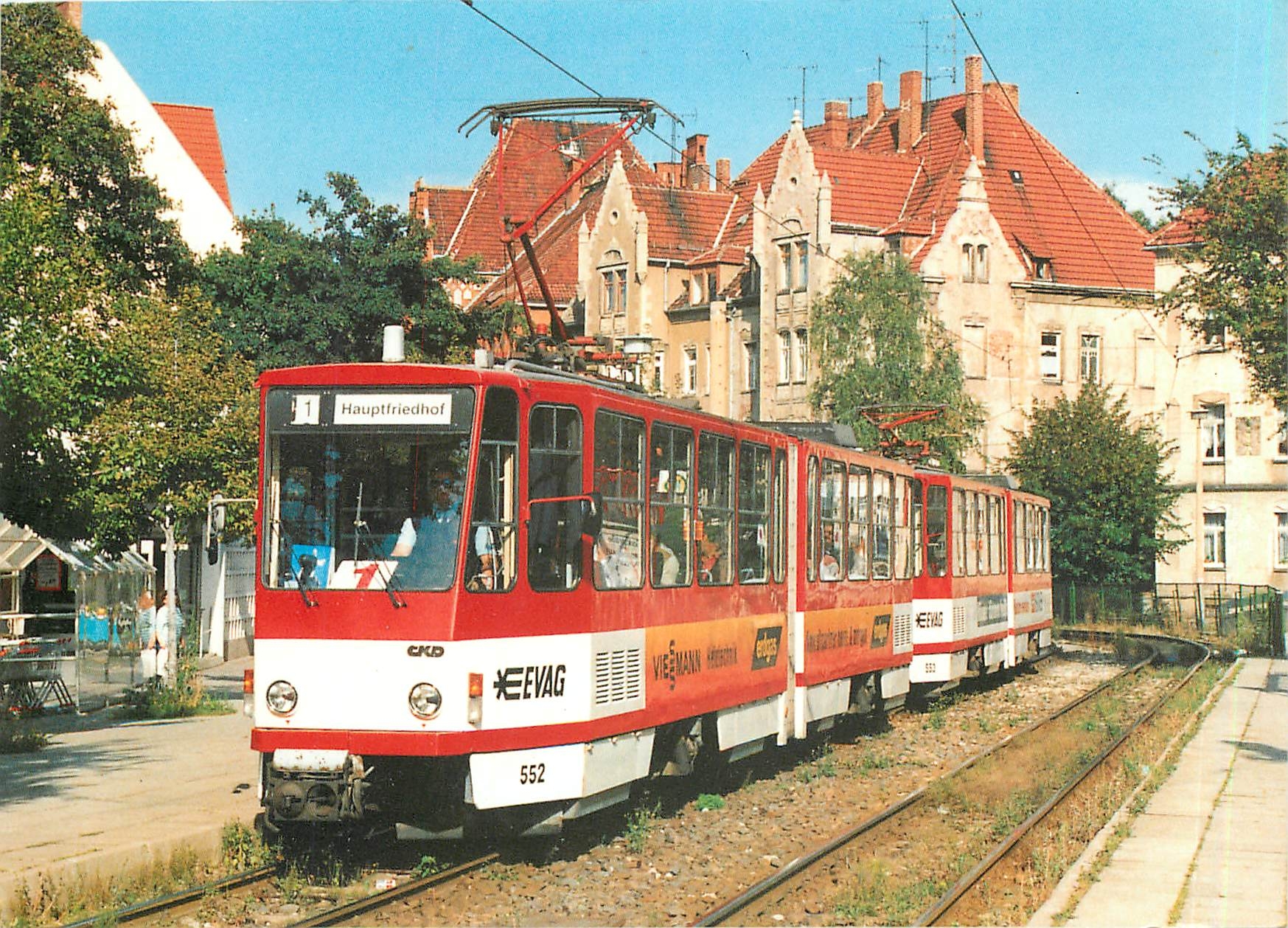 CPM Erfurt Strasenbahnzug Typ KT4D 