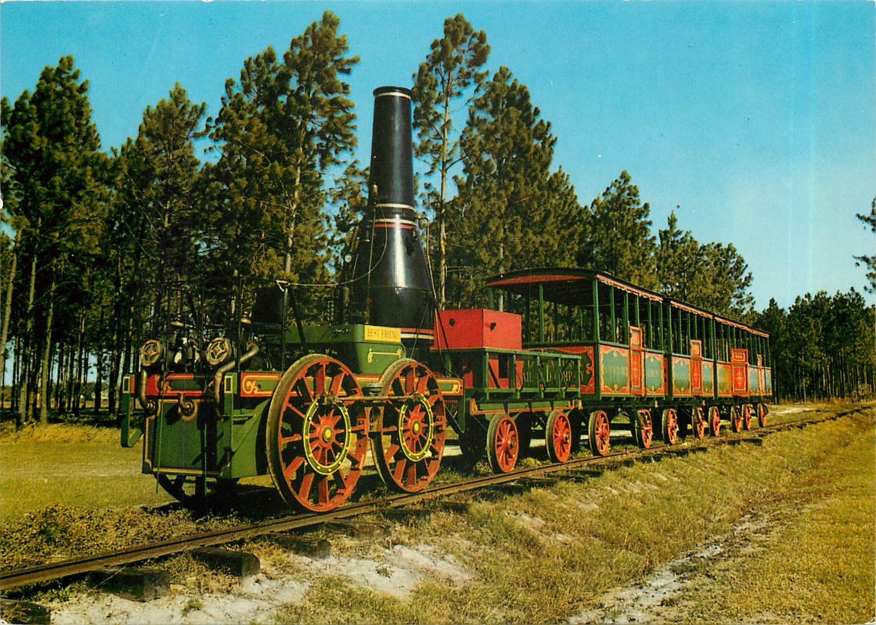 CPM Charleston 1830 Erster Personenzug 