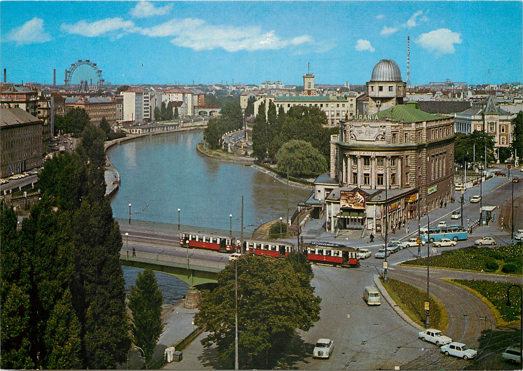 CPM Wien Donaukanal Aspernbrucke Urania Riesenrad