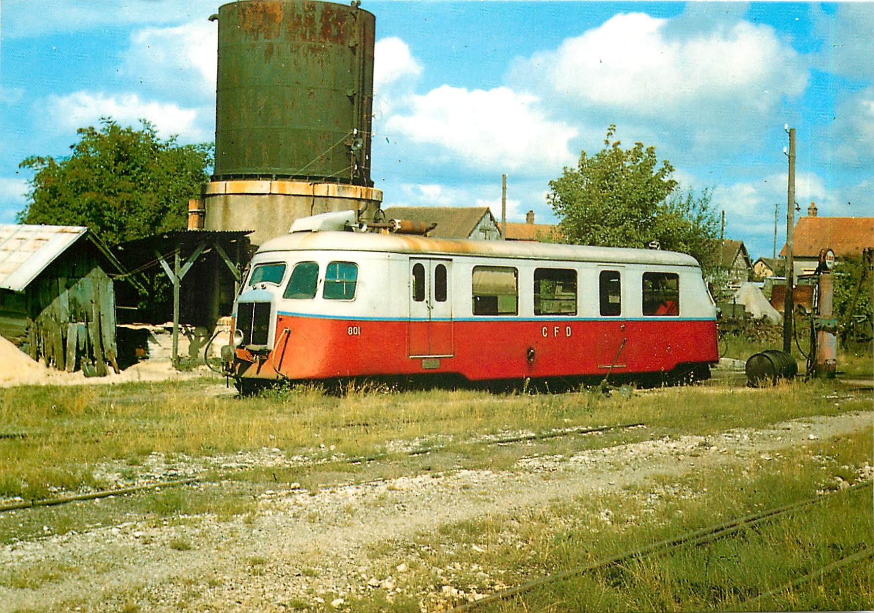 CPM Chemin de Fer Departementaux de Seine et Marne Autorail Billard A80D
