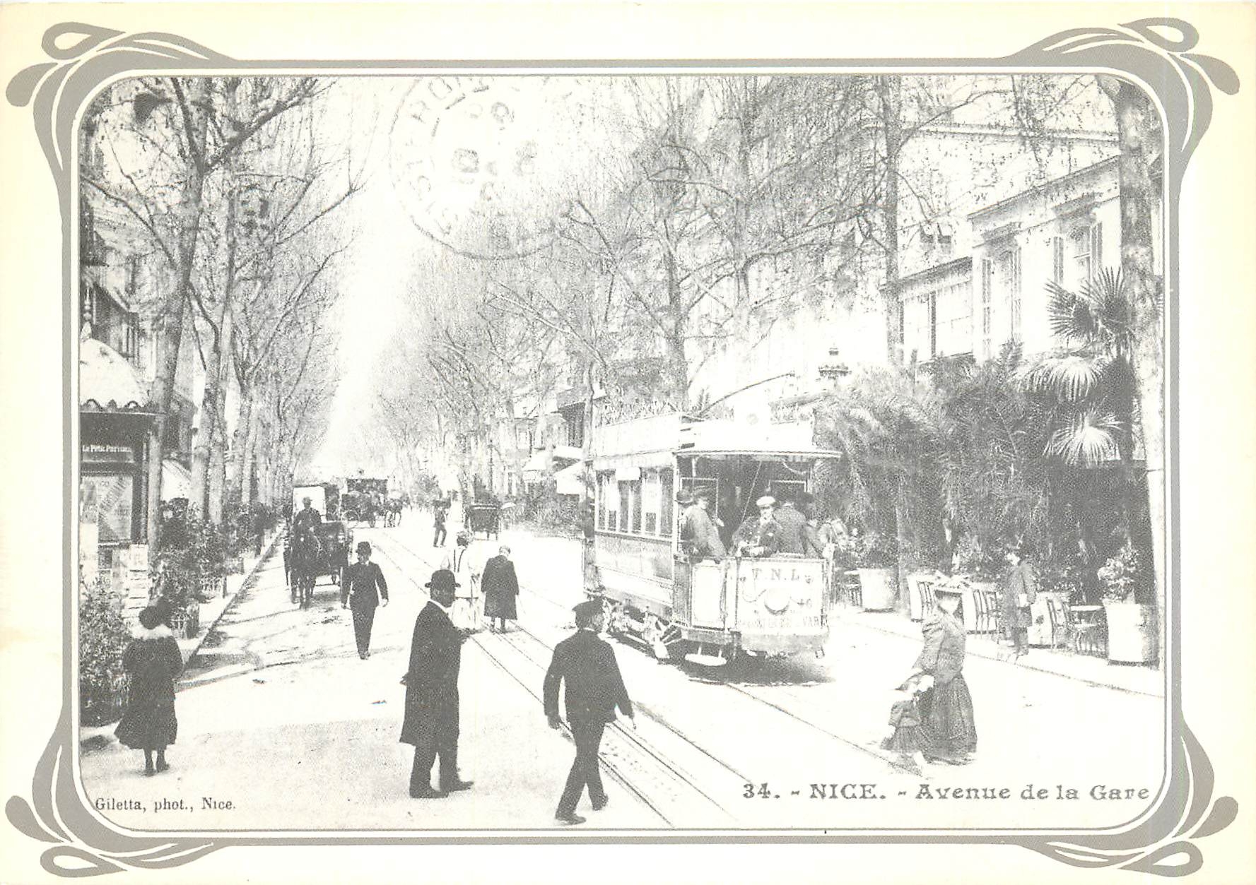 CPM Nice Avenue de la Gare 