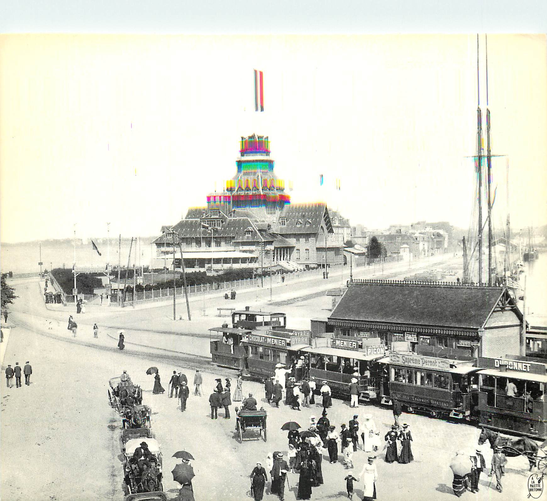 CPM Saint Malo Cite Corsaire L'arrivee du Tramway a vapeur