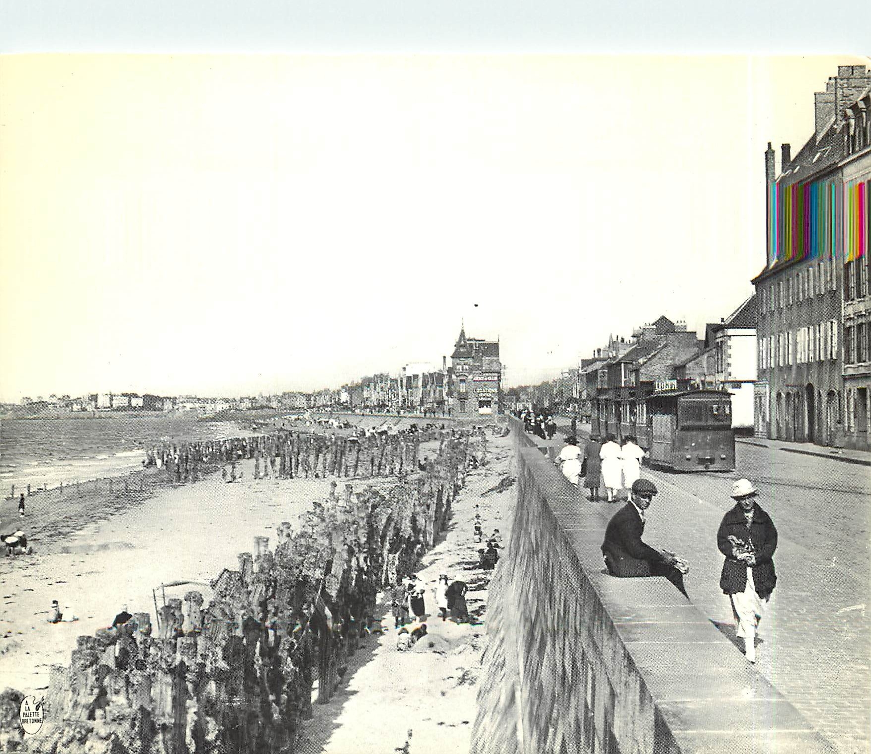 CPM Chaussee du Sillon le tramway a vapeur se dinge vers l'Esplanade St Vincent