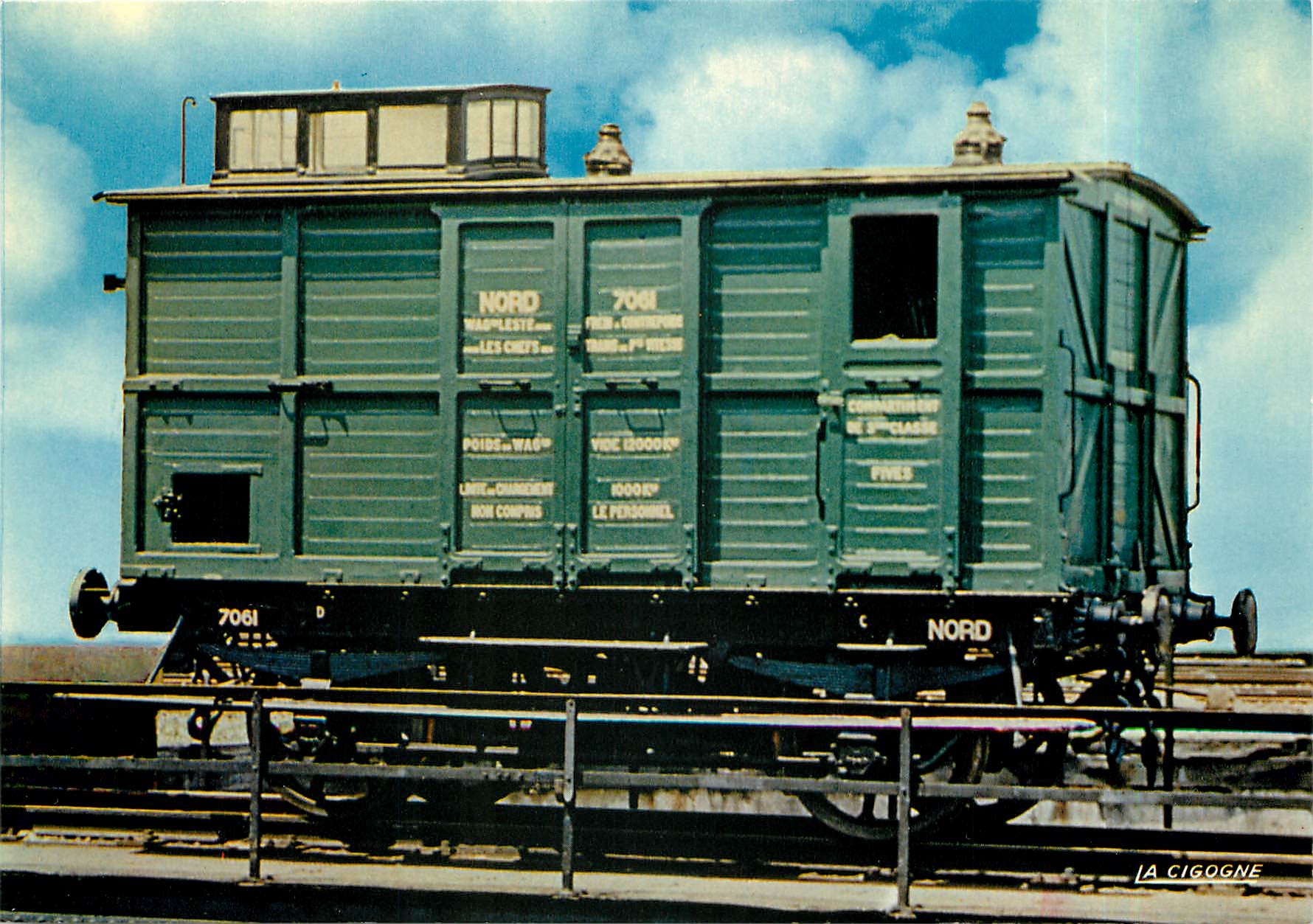 CPM Mulhouse Voiture mixte 3 cl fourgon N 7061 Nord