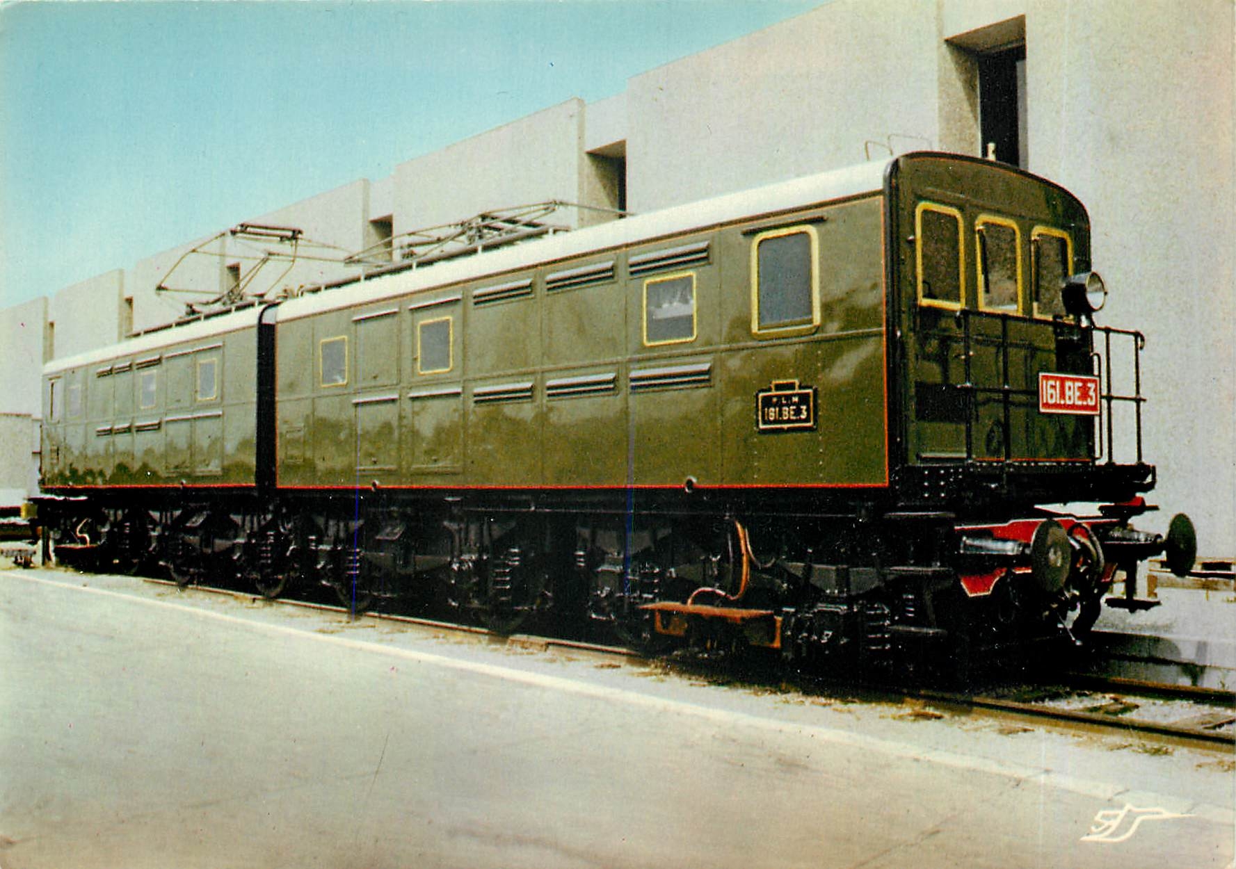 CPM Mulhouse Locomotive electrique a courant continu 1 5 kV 161 BE 3 PLM