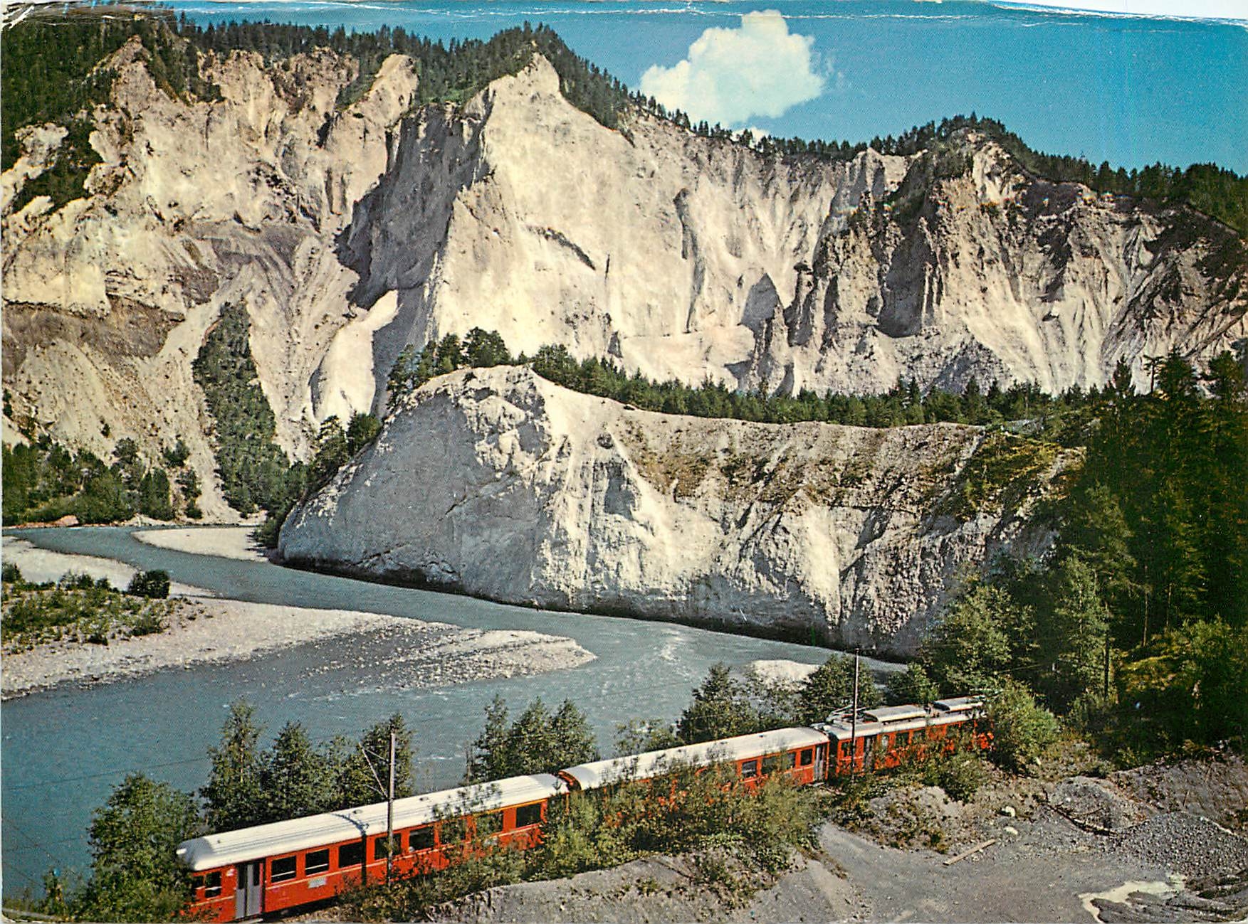 CPM Rhatische Bahn In der Rheinschlucht 