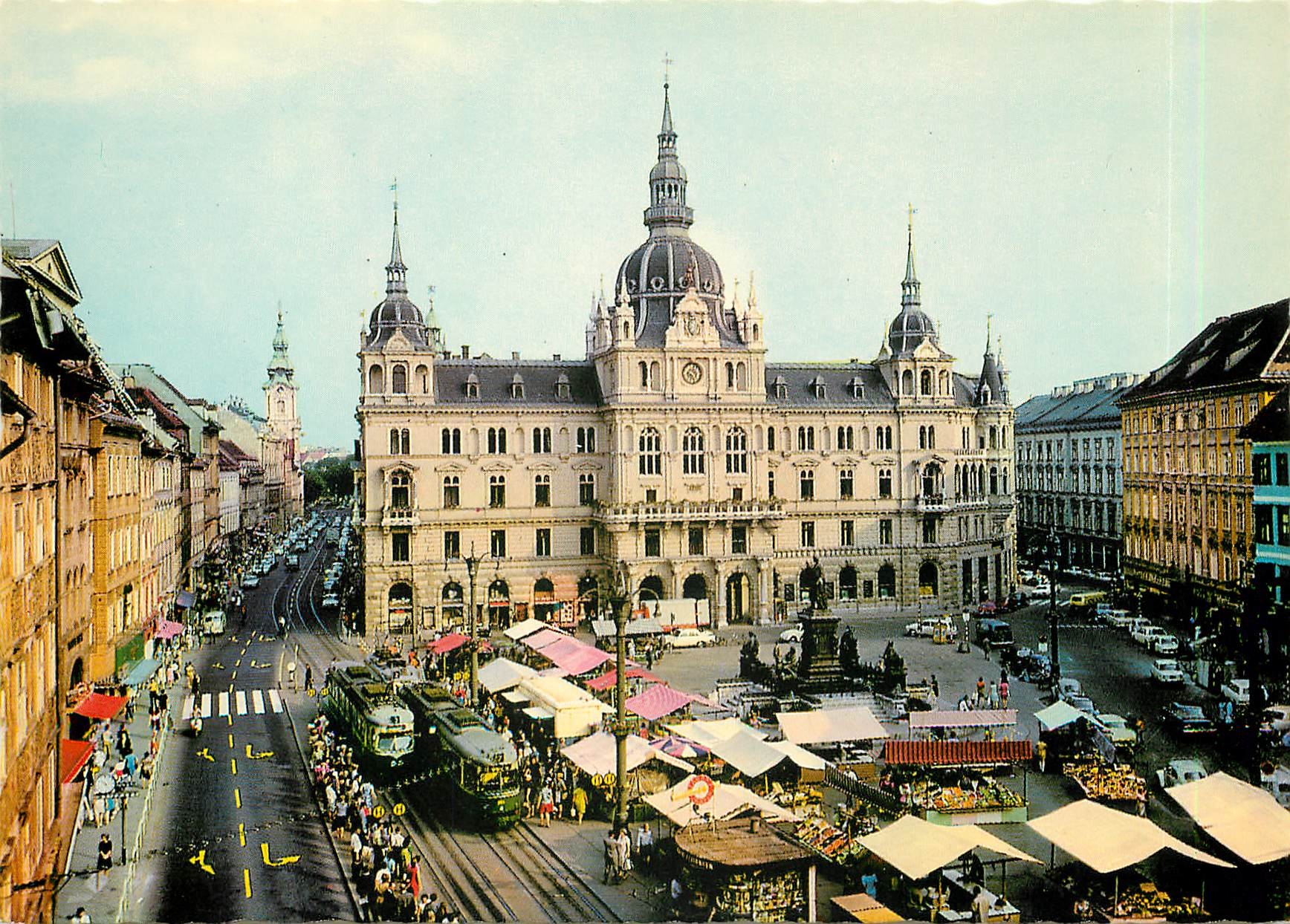 CPM Graz Steiermark Rathaus mit Herrengasse