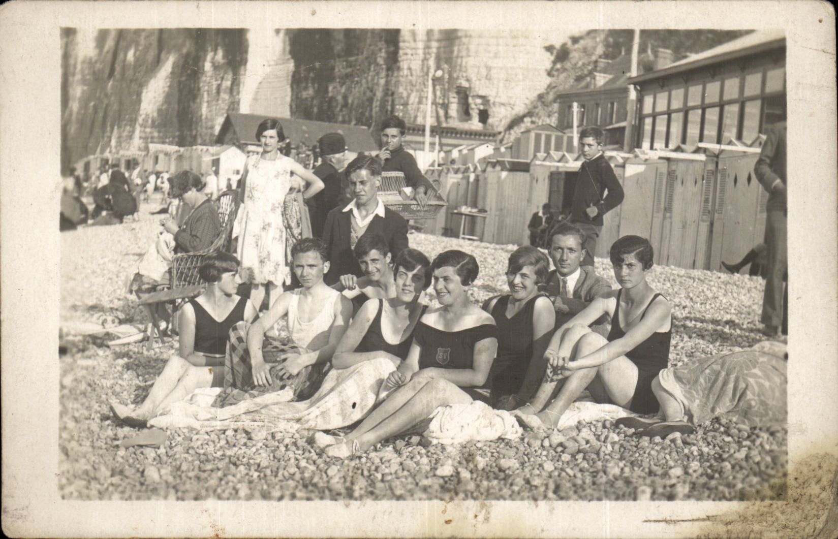 CPA Real photo SAitn Valery in CAux bathers