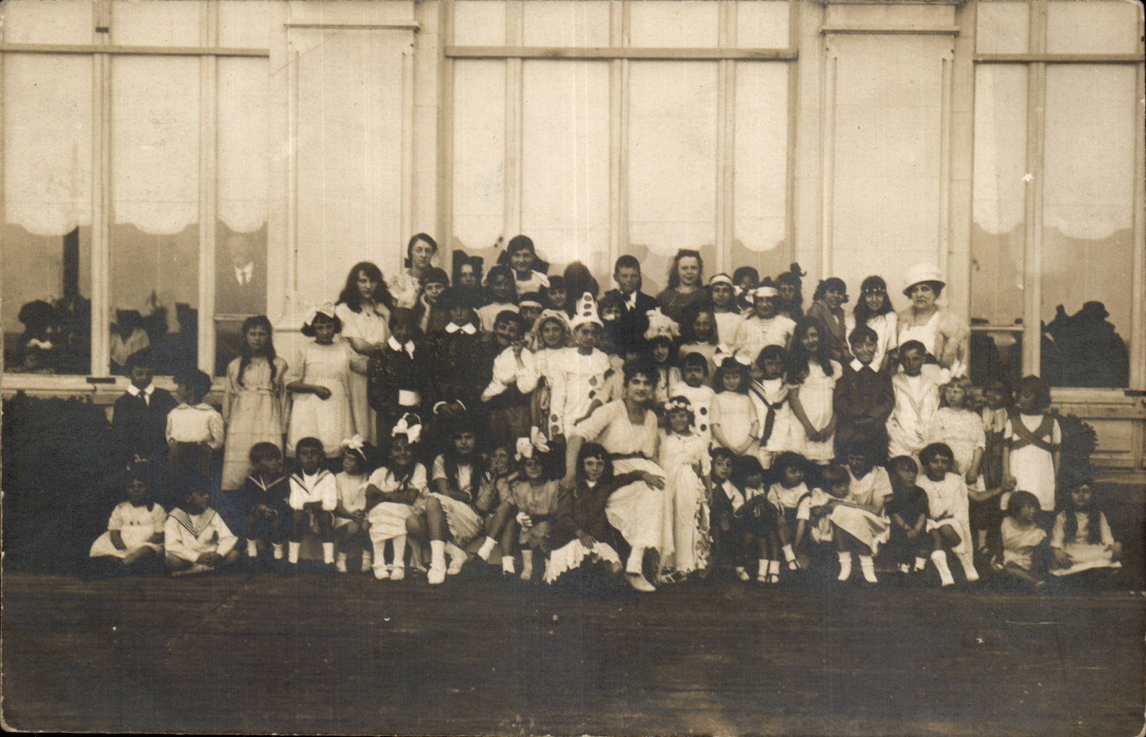 CPA Real photo Trouvelle Children 1919