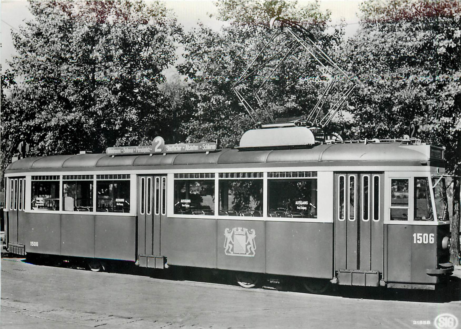CPM verein tram-museum zuerich Strassenbahn-Motorwagen Nr.1506