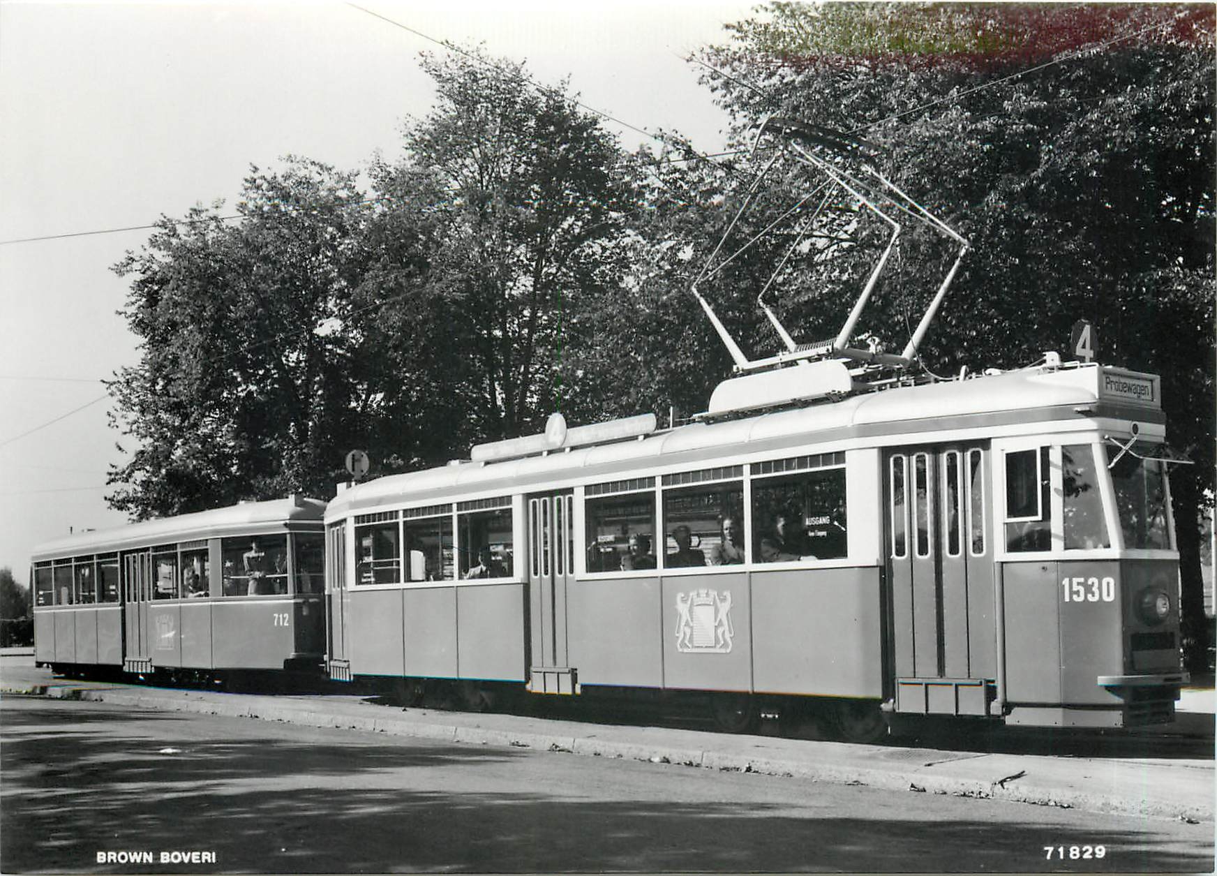 CPM verein tram-museum zuerich Moderner Leichttriebzug de4r fuenfziger Jahre