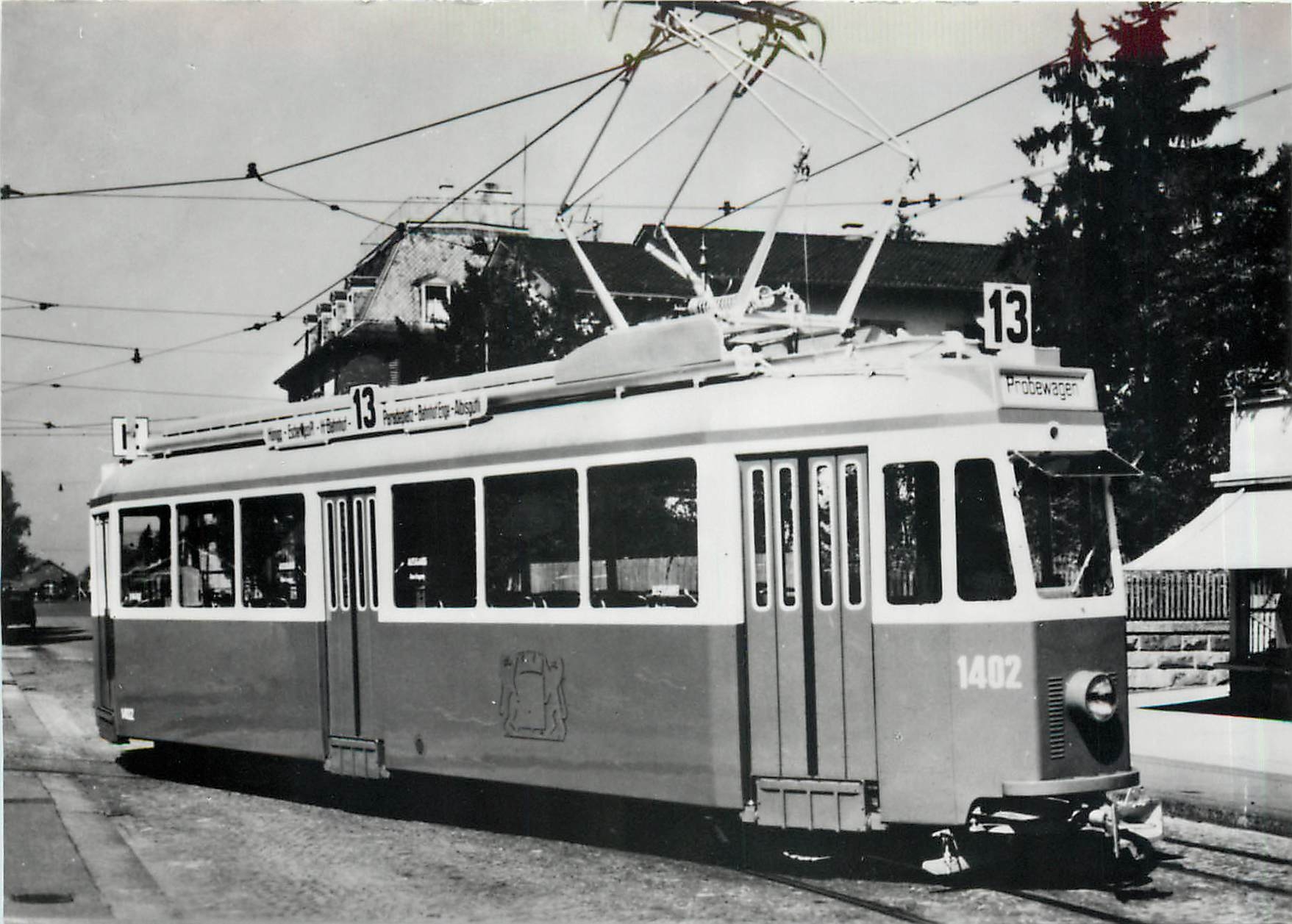 CPM verein tram-museum zuerich Strassenbahn-Motorwagen Nr.1402