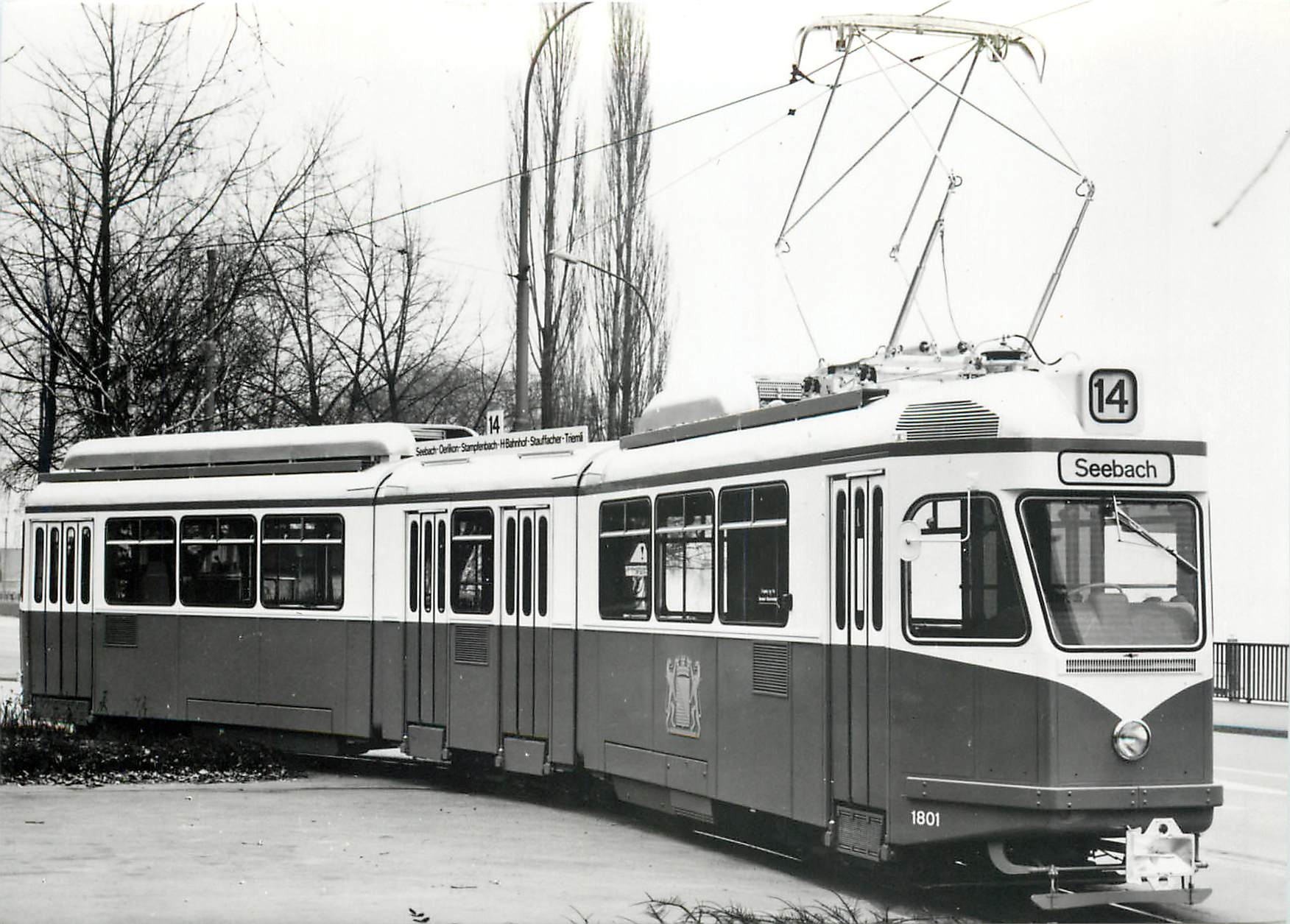 CPM verein tram-museum zuerich Prototyp. Strassenbahn-Motorwagen Nr.1801