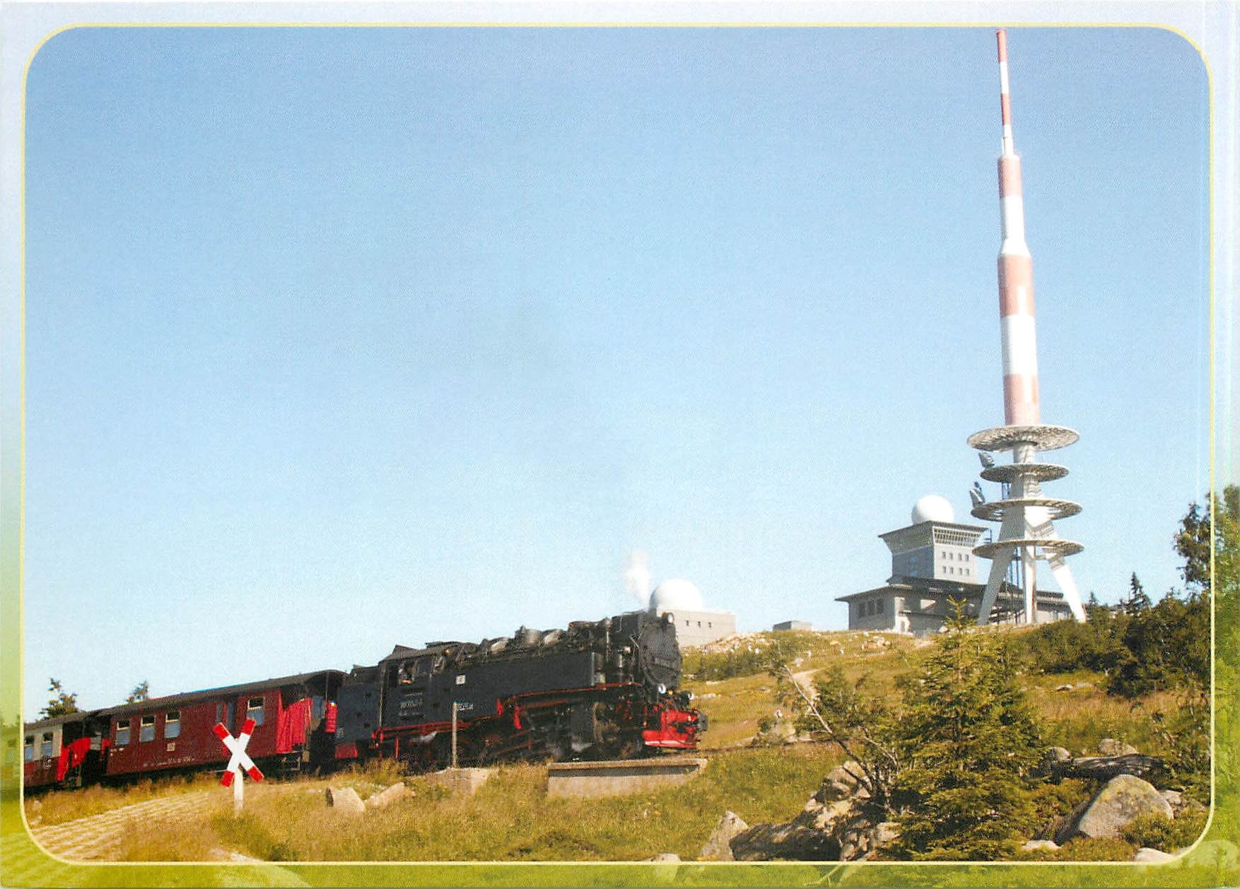 CPM Personenzug mit Neubaudampflok 99 7242 kurz vor Ankunft am Bahnhof Brocken