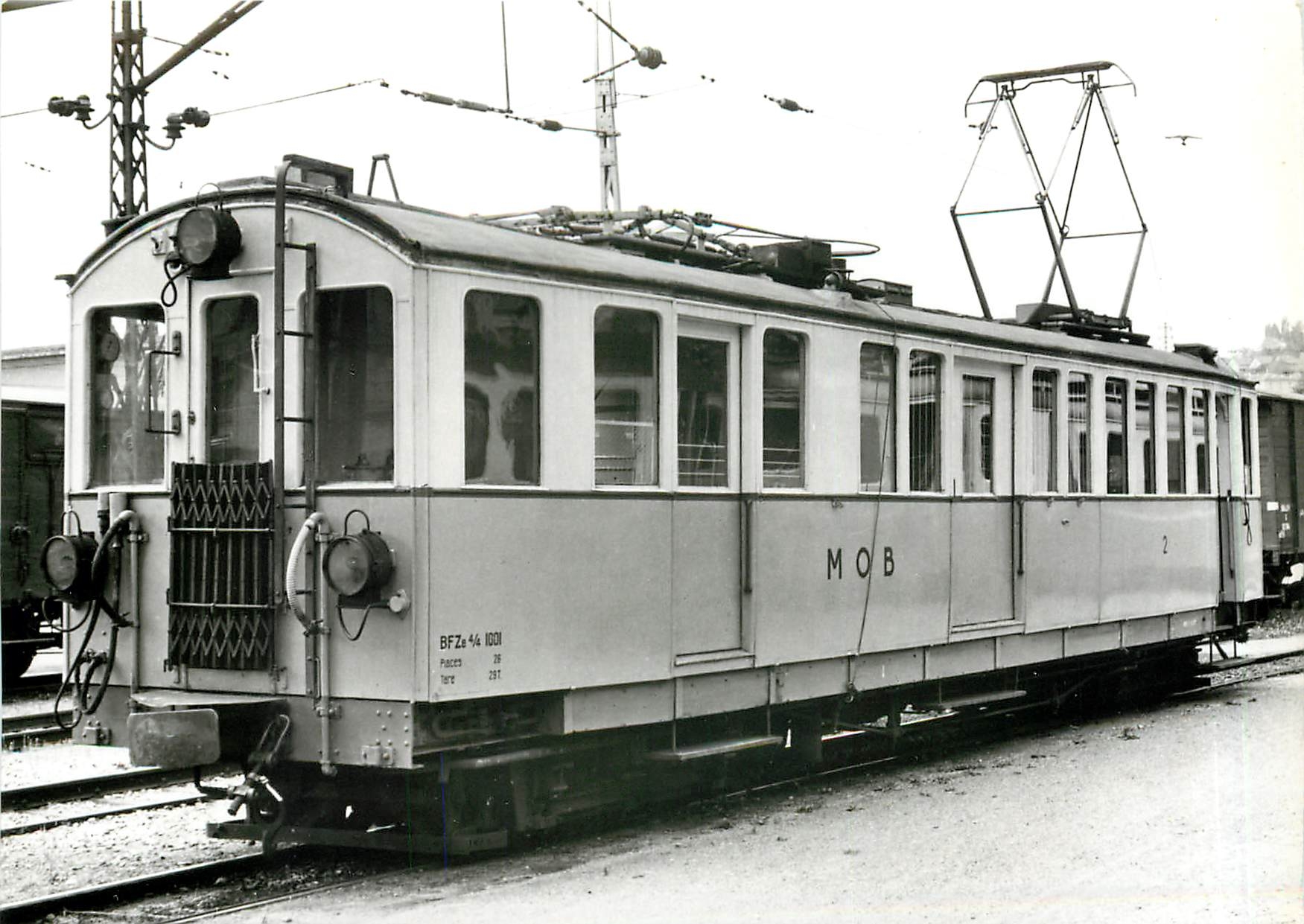 CPM Automotrice BFZe 4/4 1001 a Montreux 1960