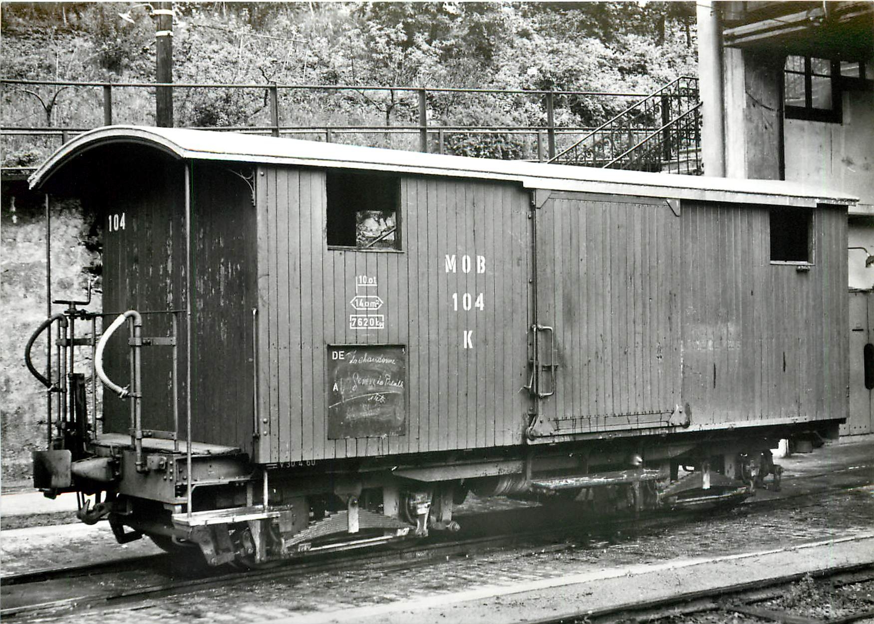 CPM K4 104 au depot de Montreux en 1960
