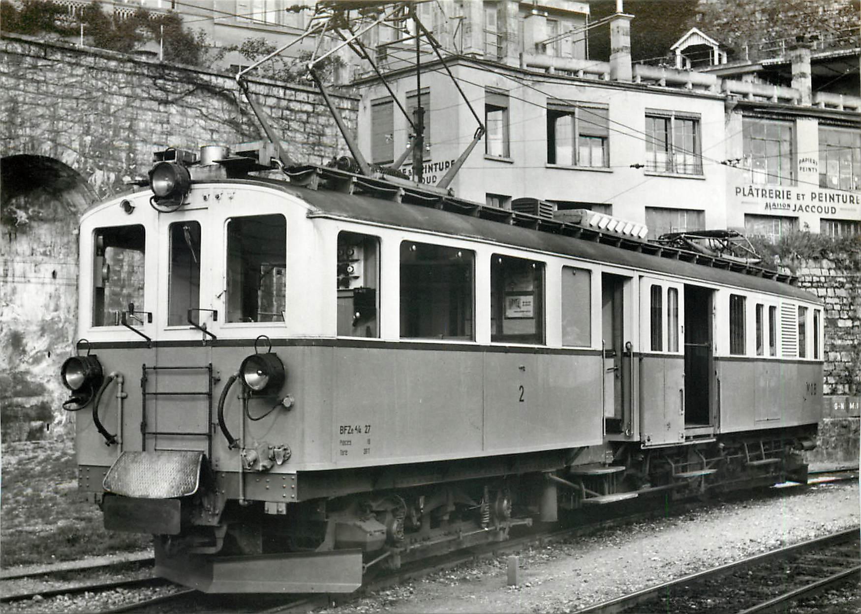 CPM BFZe 4/4 27 a Montreux en 1960
