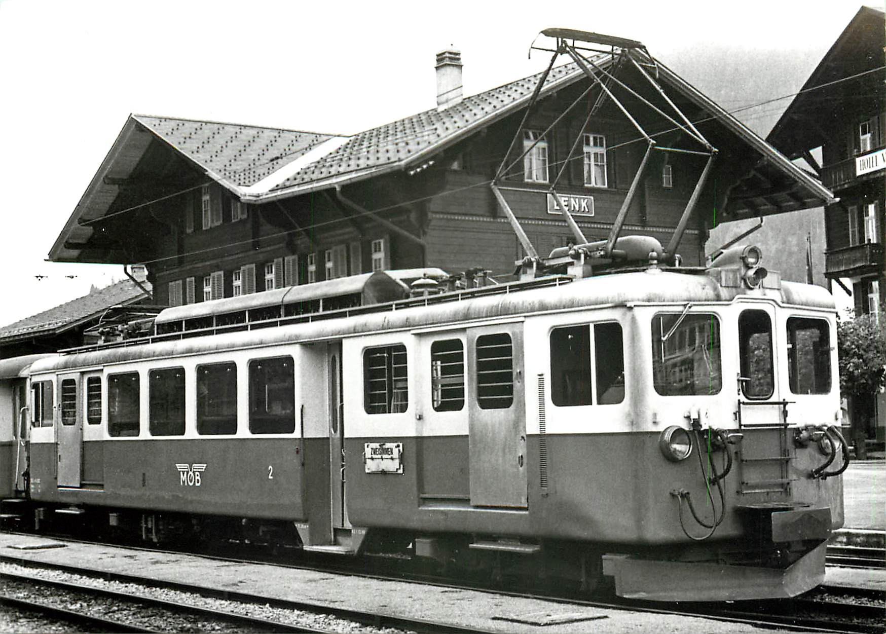 CPM BDe 4/4 3003 a La Lenk en 1971