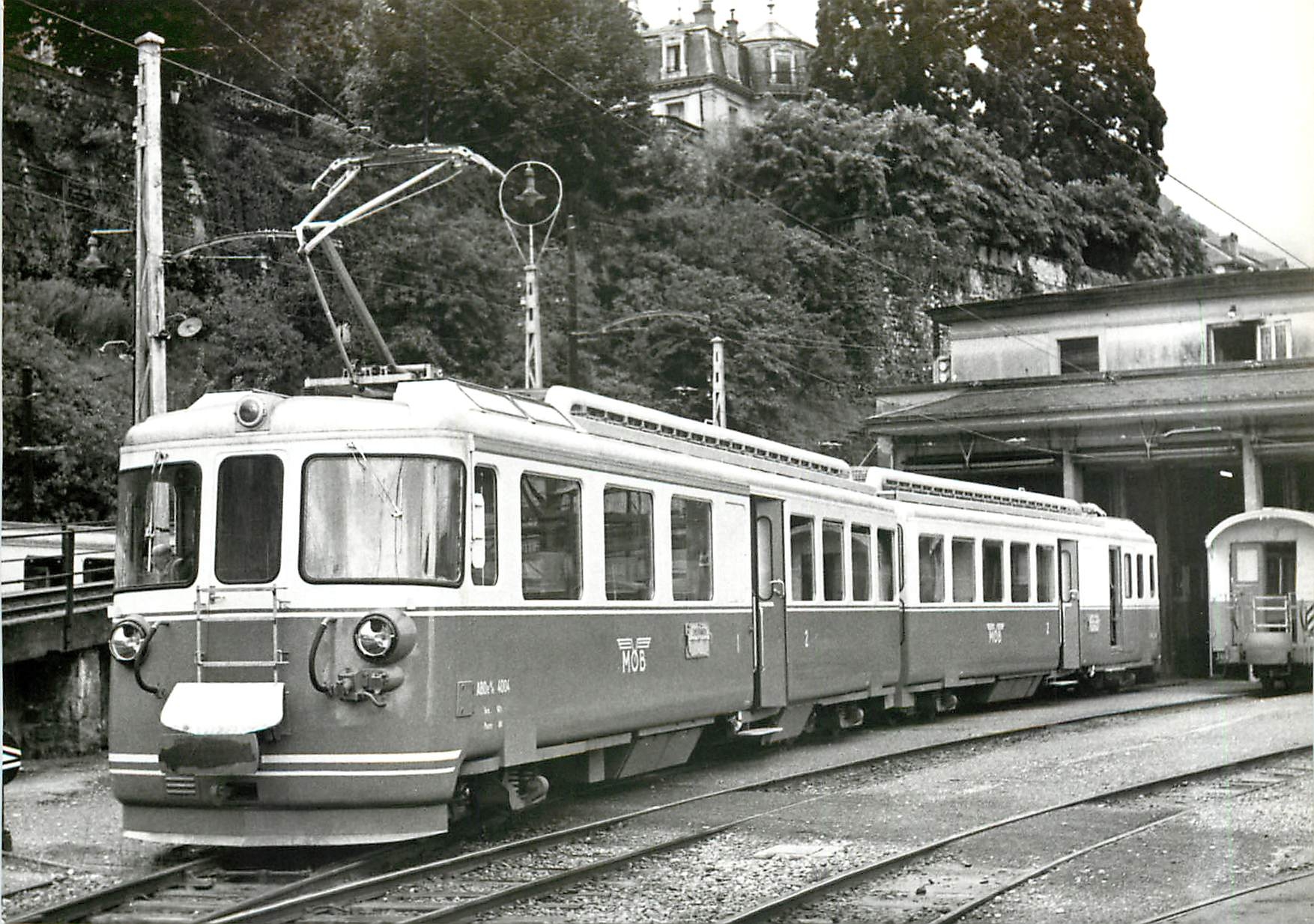 CPM ABDe 8/8 4004 a Montreux en 1972