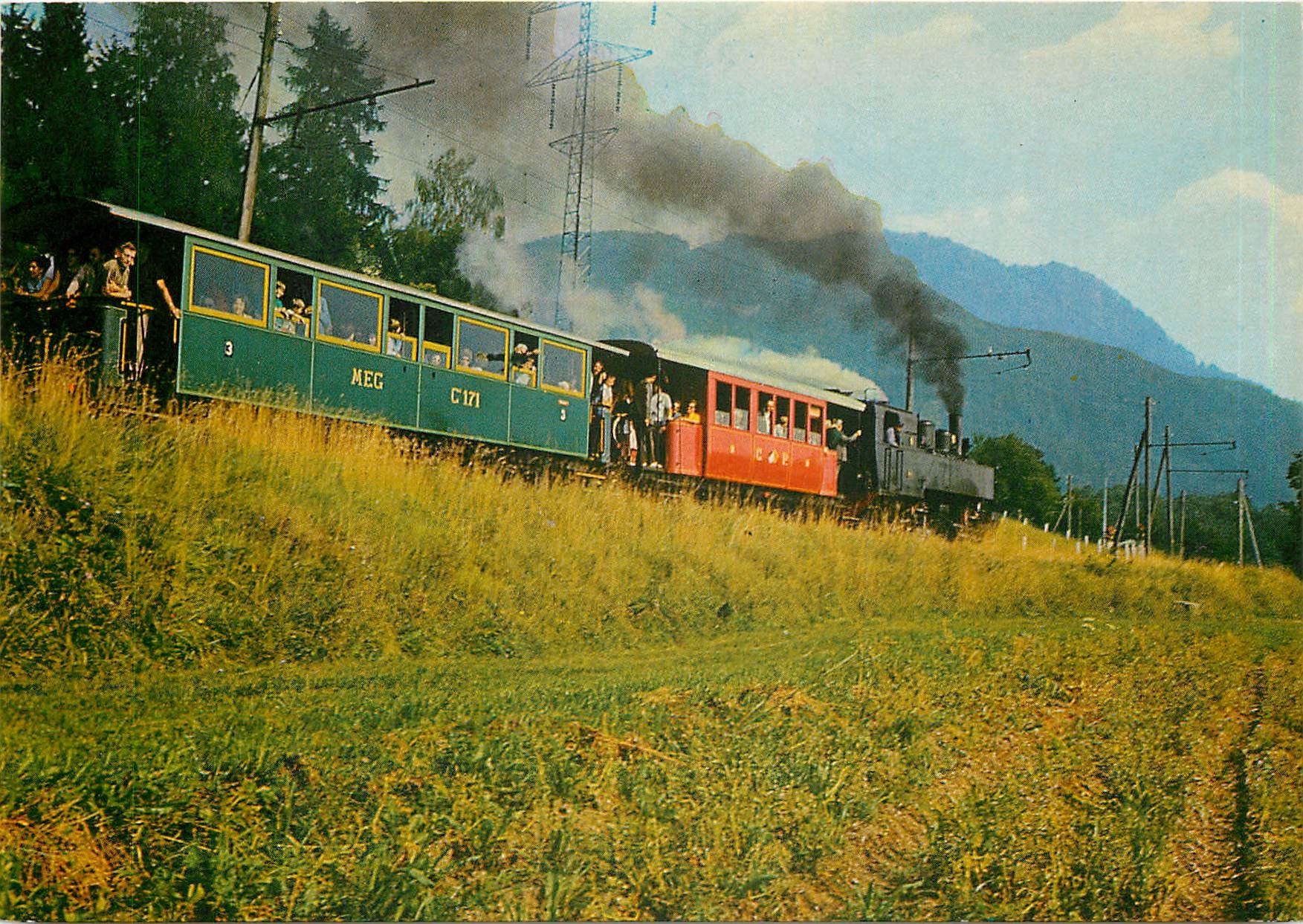 CPM Chemin de fer touristique ''Blonay-Chamby'' (3km 1 viaduc 1 tunnel)