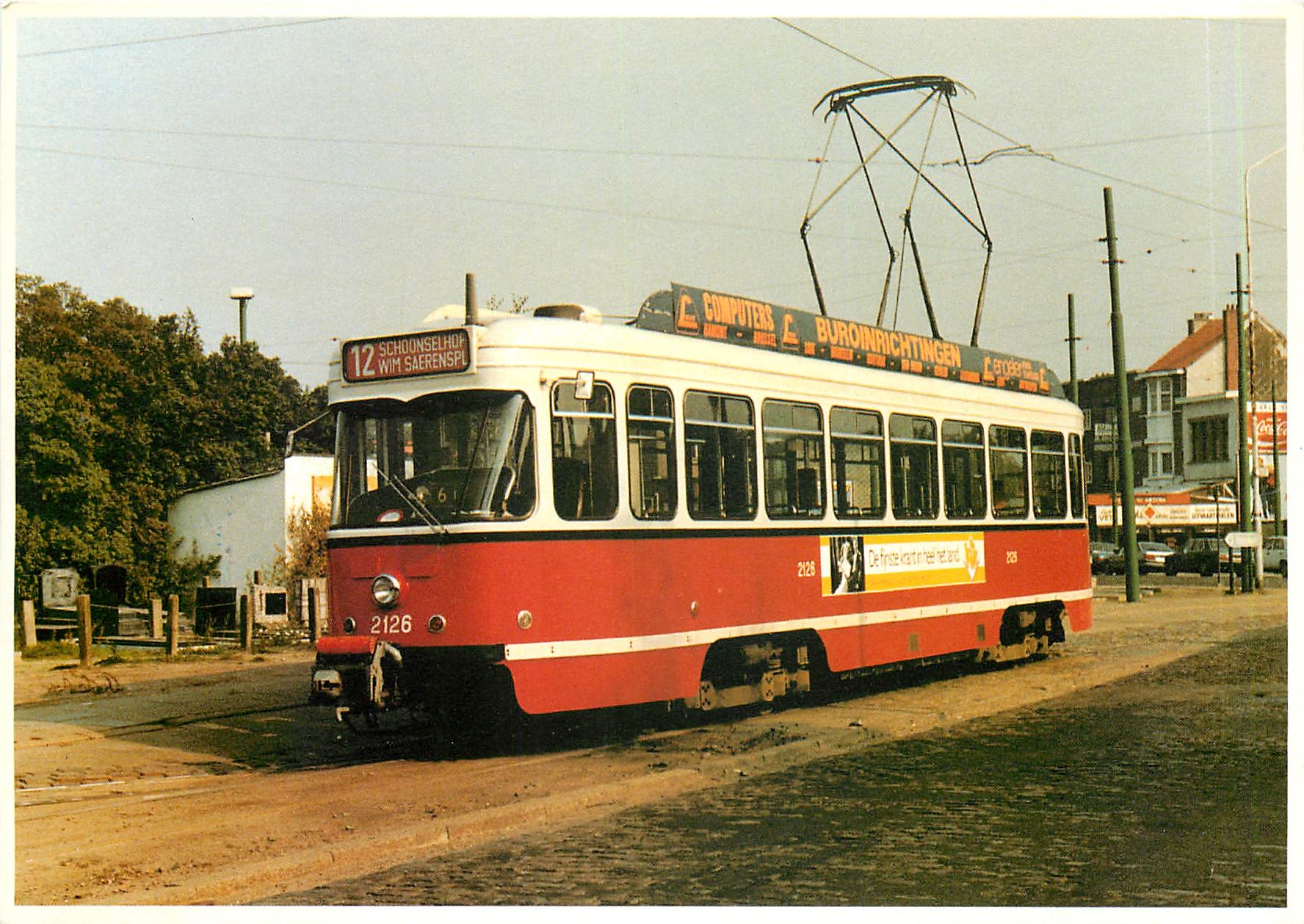CPM MIVA. Rijtuig PCC 2126 te Hoboken-Schoonselhof. 5 oktober 1986