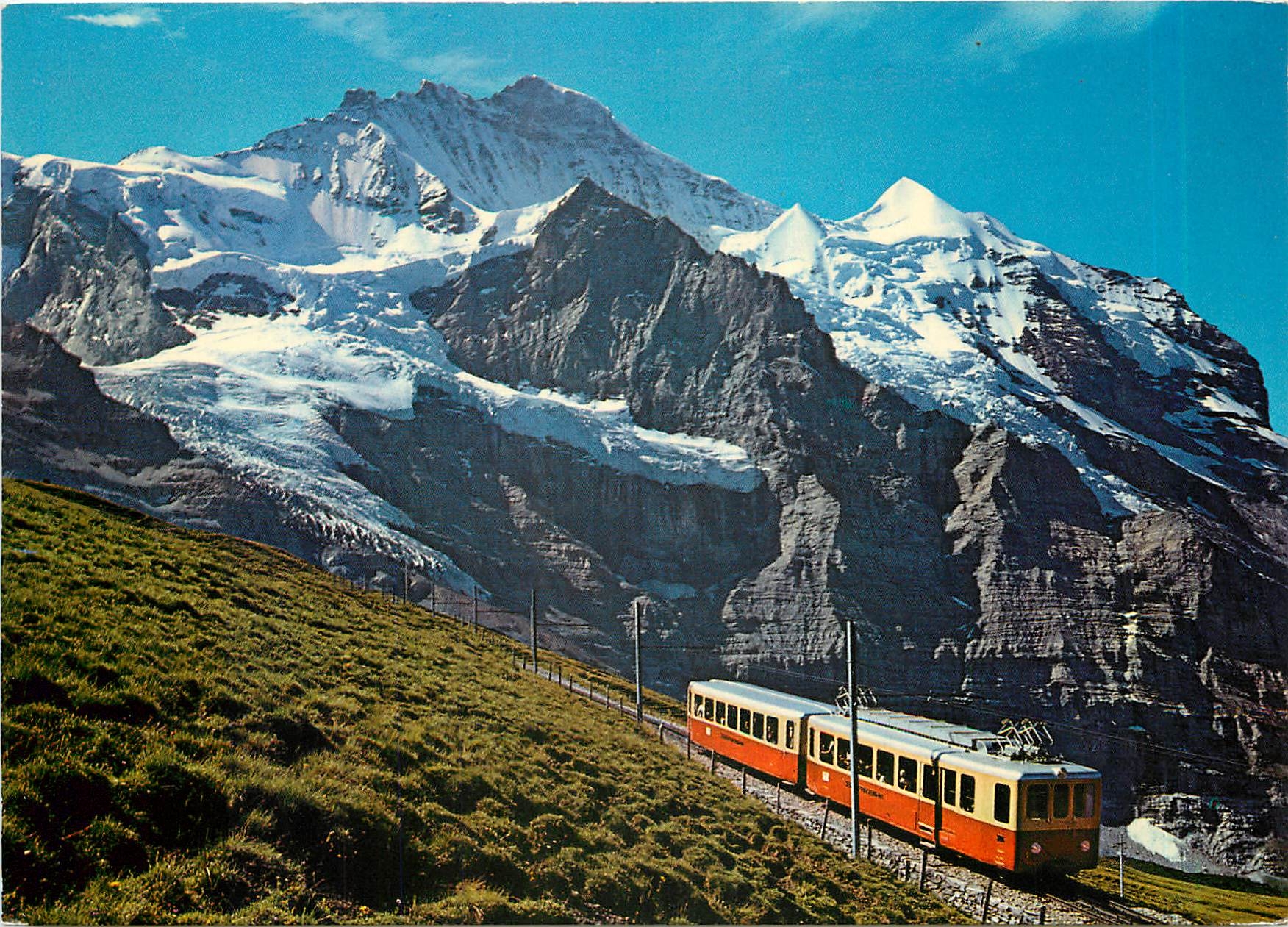 CPM Jungfraubahn Kleine Scheidegg Jungfraujoch 2061 - 3454m Jungfrau 4158m