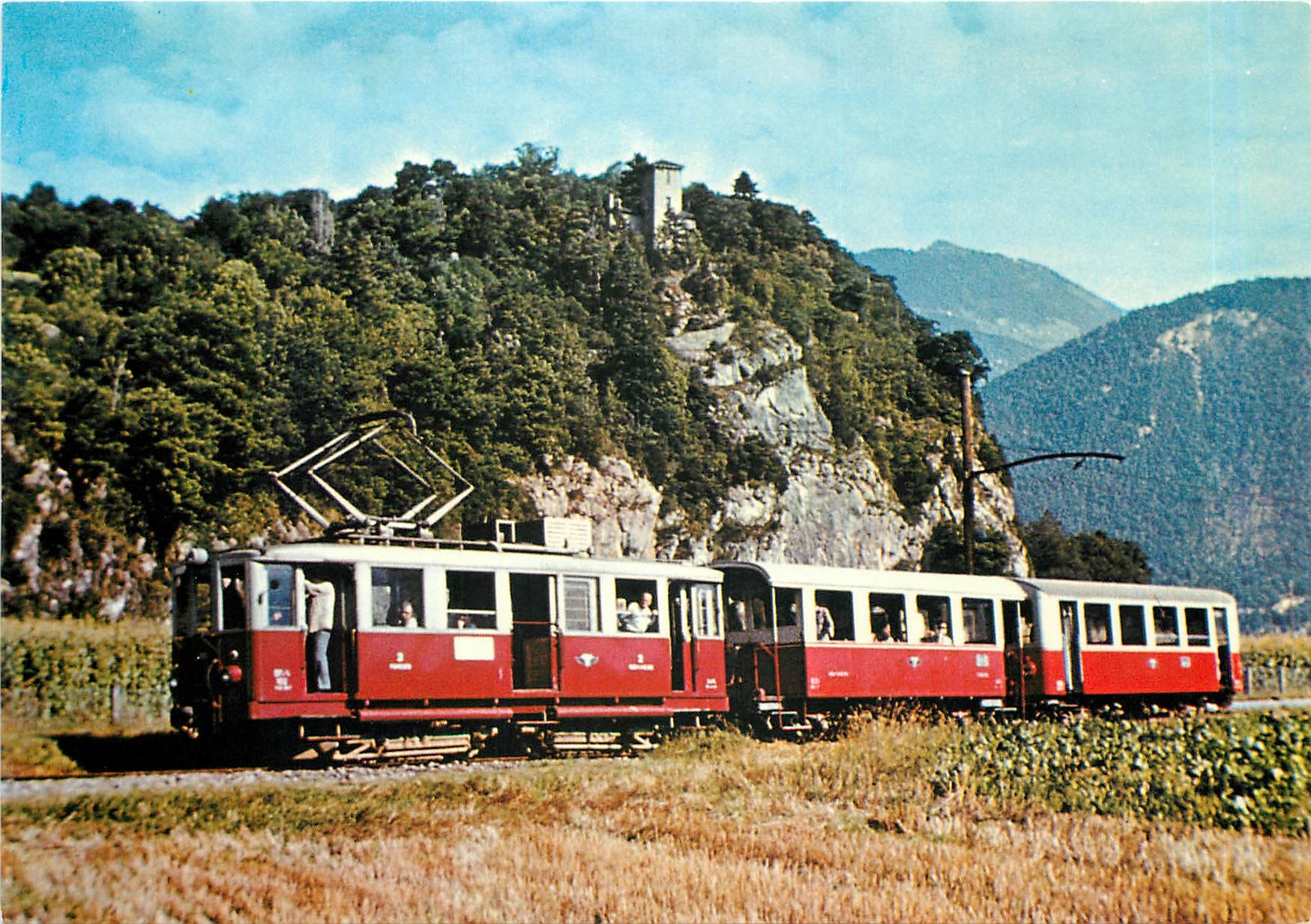 CPM BDe 2/4 102 pres de St. Triphon-gare 9.9.73