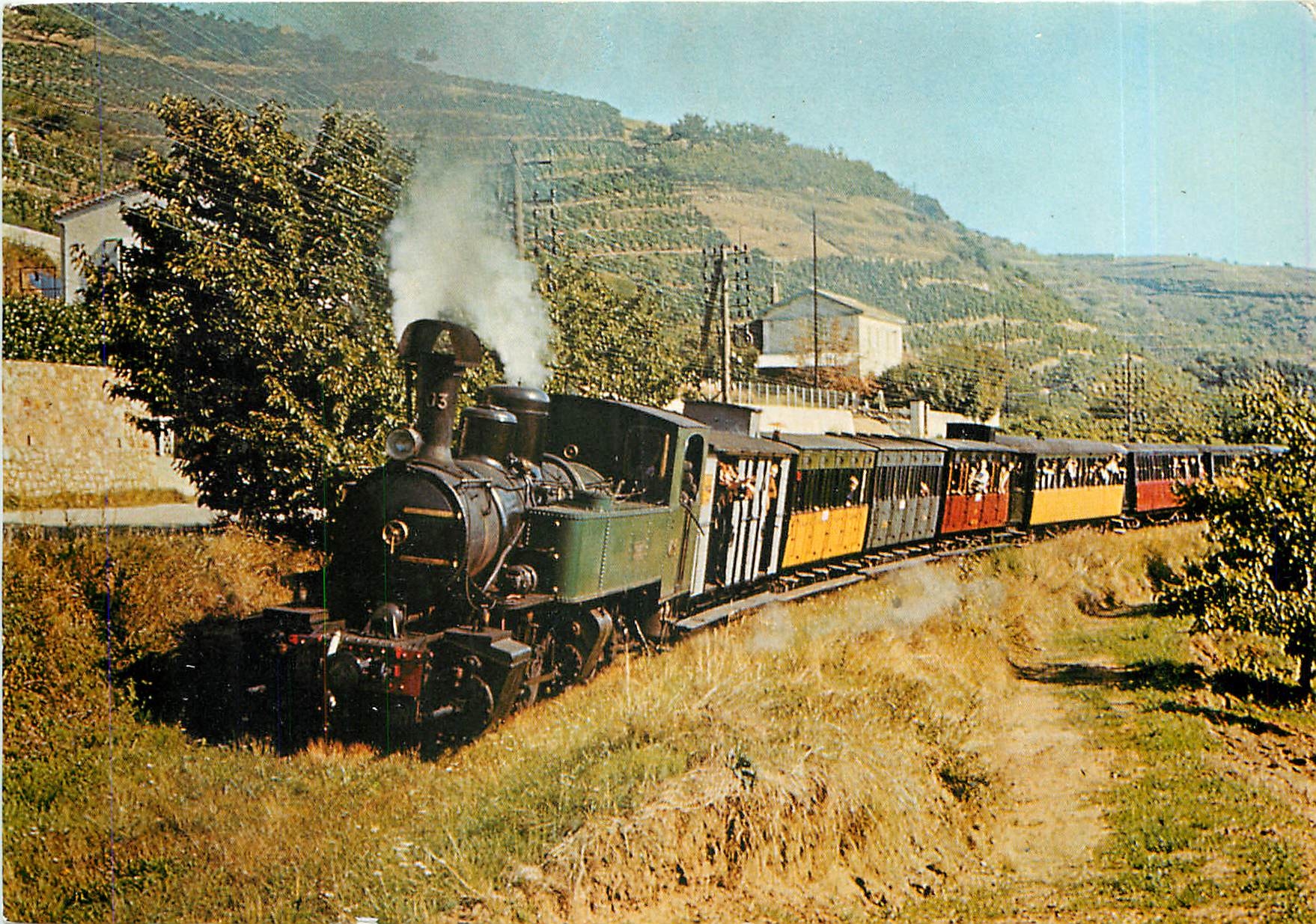CPM Chemin de Fer du Vivarais Tournon - Lamastre Le Mastrou vers Douce Plage