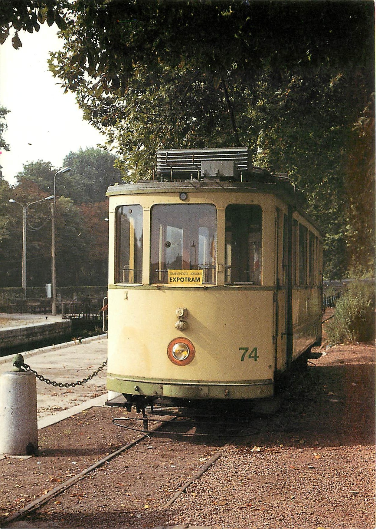 CPM Centre historiqye scientifique des techniques de transports Motrice No.74 des tramways de Neucha
