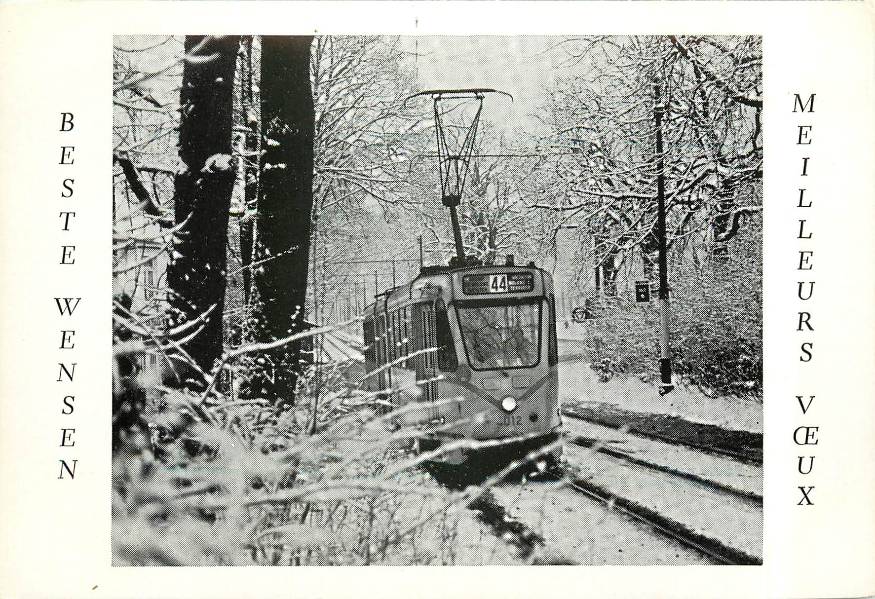 CPM Ligne 44 - venant de Tervuren le 28-12-76