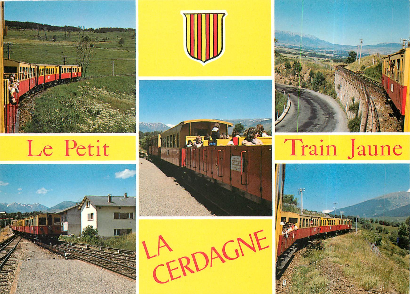 CPM La Cerdagne (66) En Petit Train Jaune