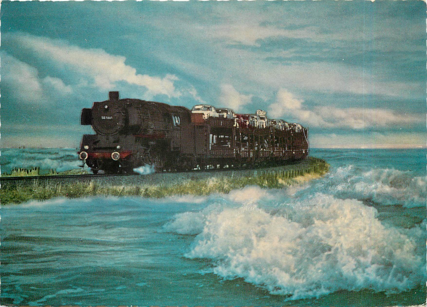 CPM Insel Sylt Autozug auf dem Hindenburgdamm