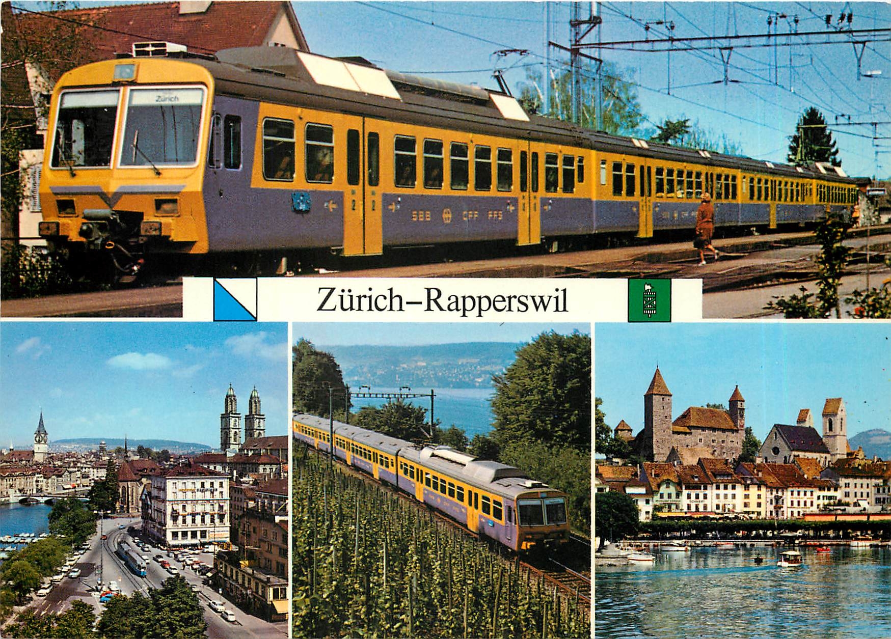 CPM Der "Goldkuestenexpress" der SBB auf der Fahrt zwischen Zuerich - Rapperswil